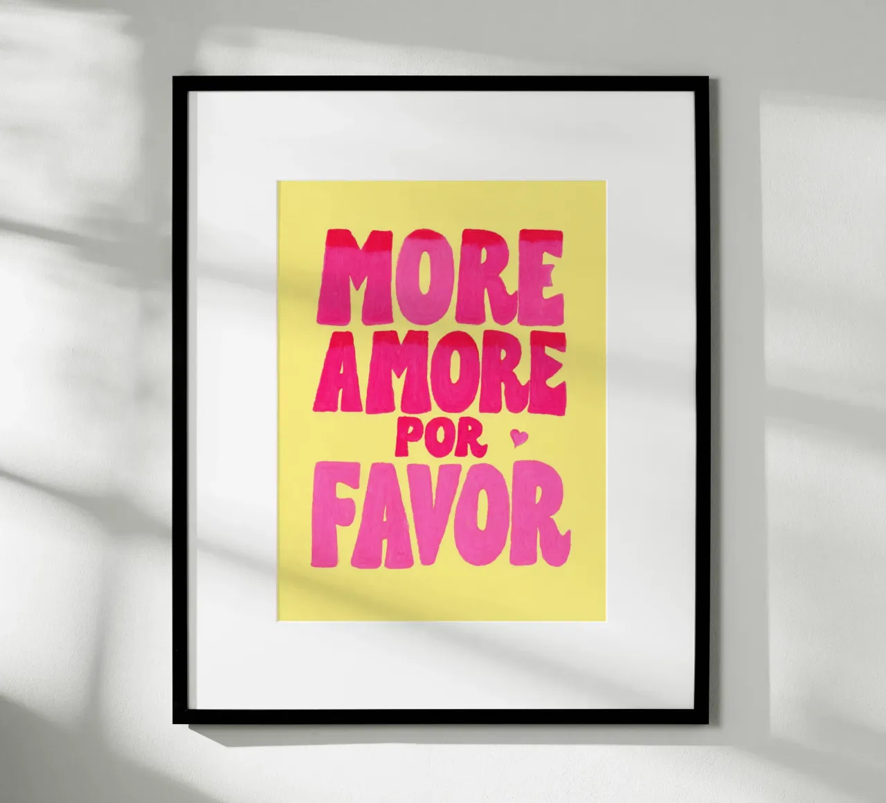 Altre tendenze Amore Sommer poster con telaio in alluminio da Carinaprint