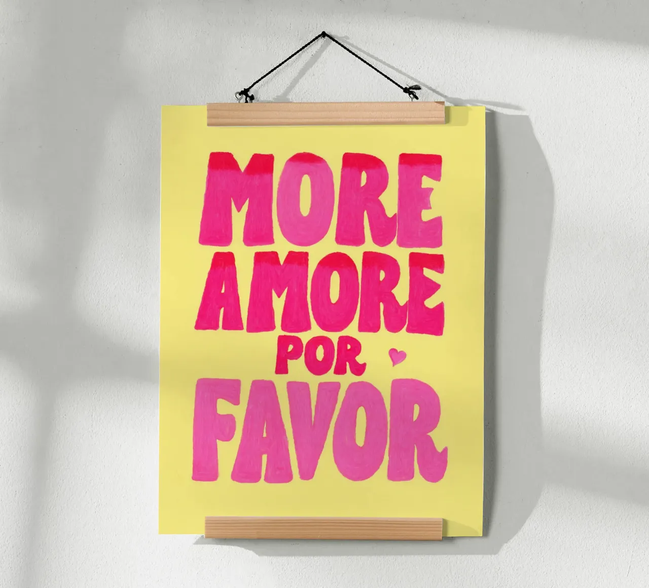 Altre tendenze Amore Sommer poster con telaio in alluminio da Carinaprint