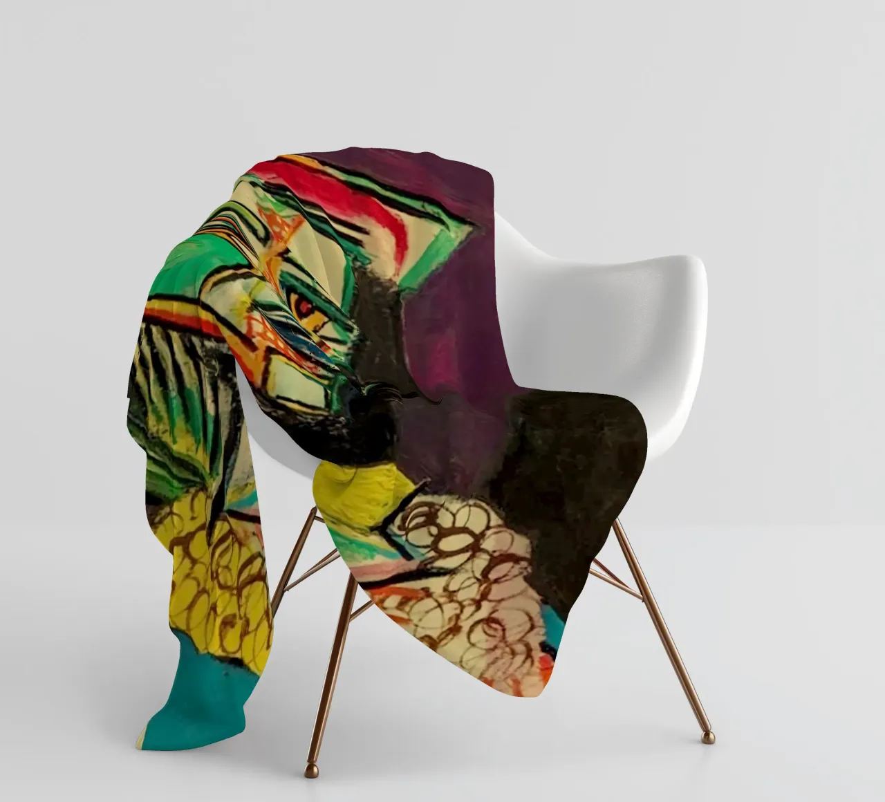 Kunst 4 Fleecedecke von Amber Hughes