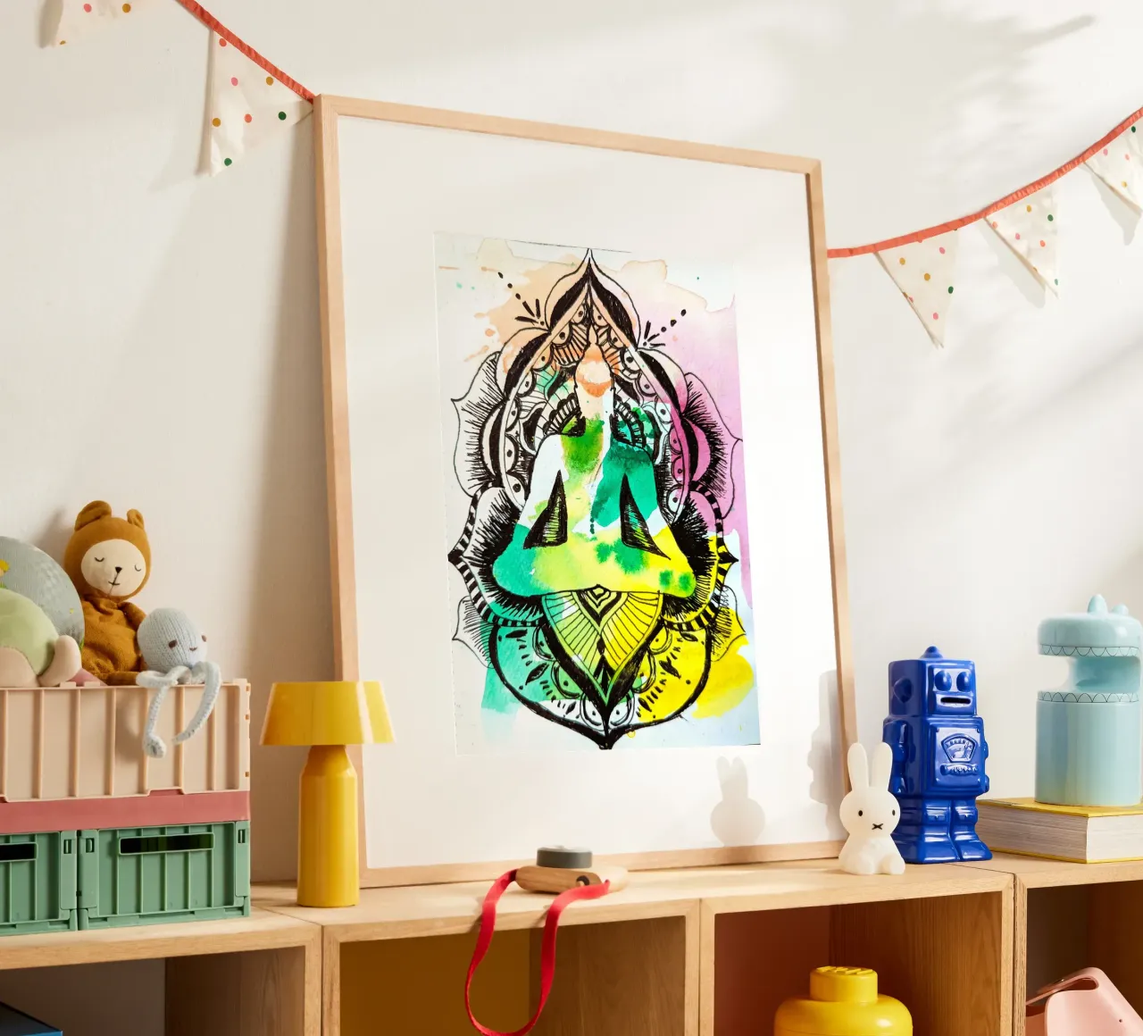 Yoga 2 poster con telaio in plastica da sum2proveDesign
