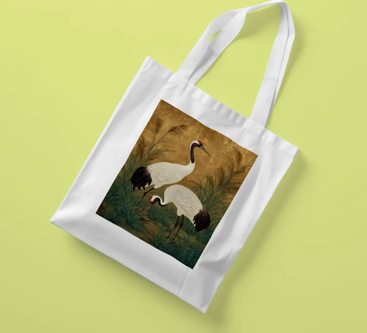 Cranes tote bag by IamHomeStudio