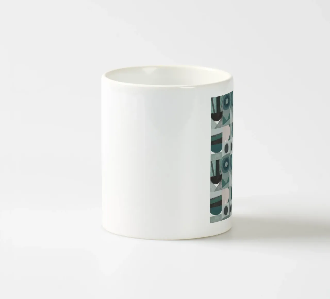 Disegno geometrico a piastrelle 05 tazza in ceramica da Little Dean
