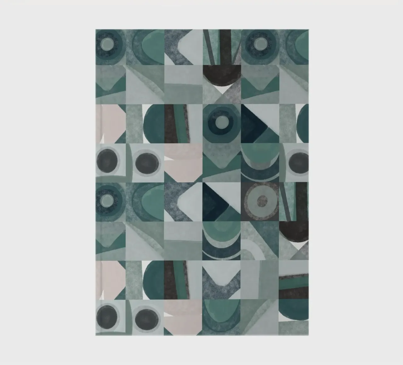 Tiled geometric design 05 notebook by Little Dean