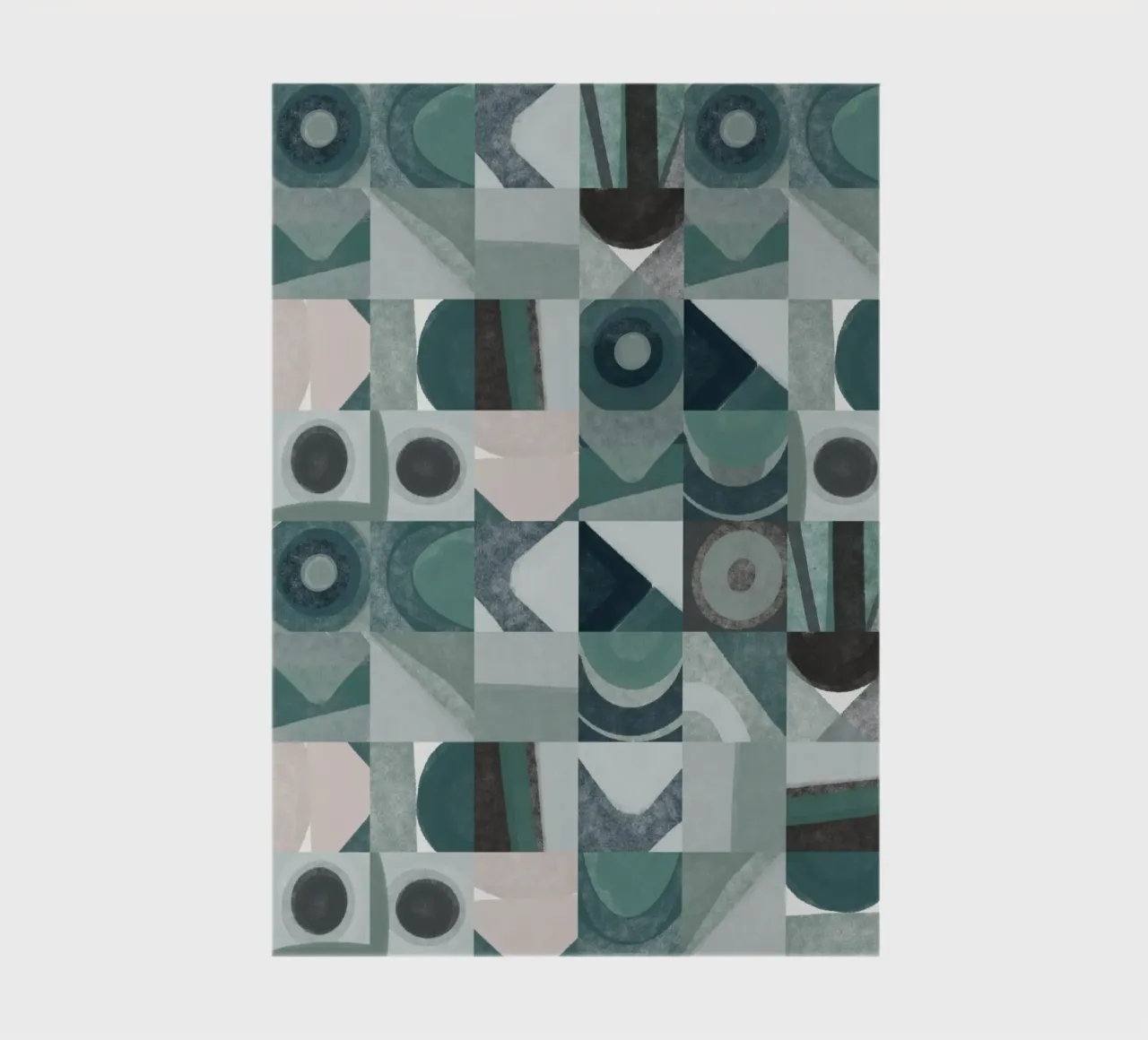 Tiled geometric design 05 notebook by Little Dean