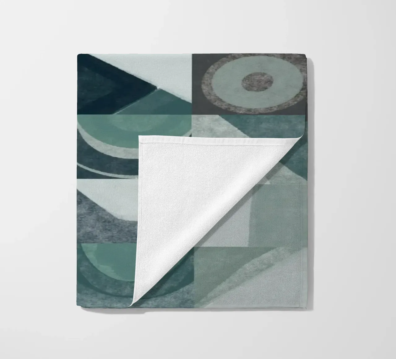 Disegno geometrico a piastrelle 05 telo mare da Little Dean