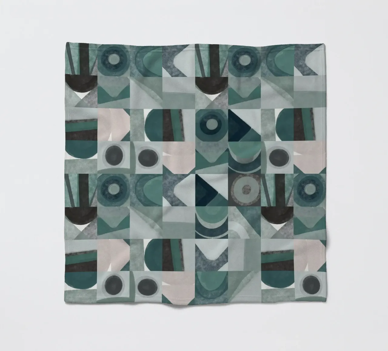 Disegno geometrico a piastrelle 05 coperta in pile da Little Dean