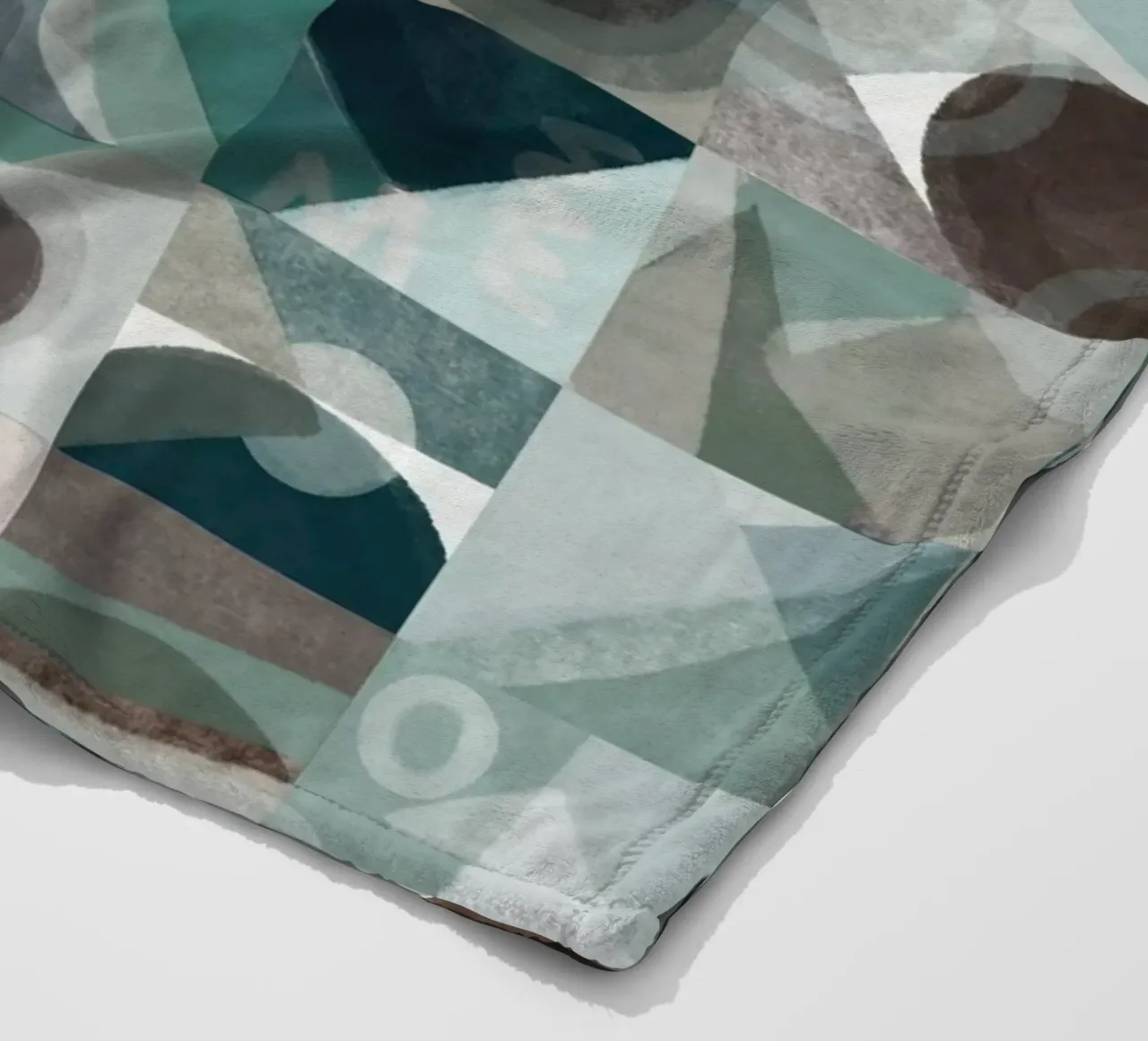 Disegno geometrico a piastrelle 06 coperta in pile da Little Dean