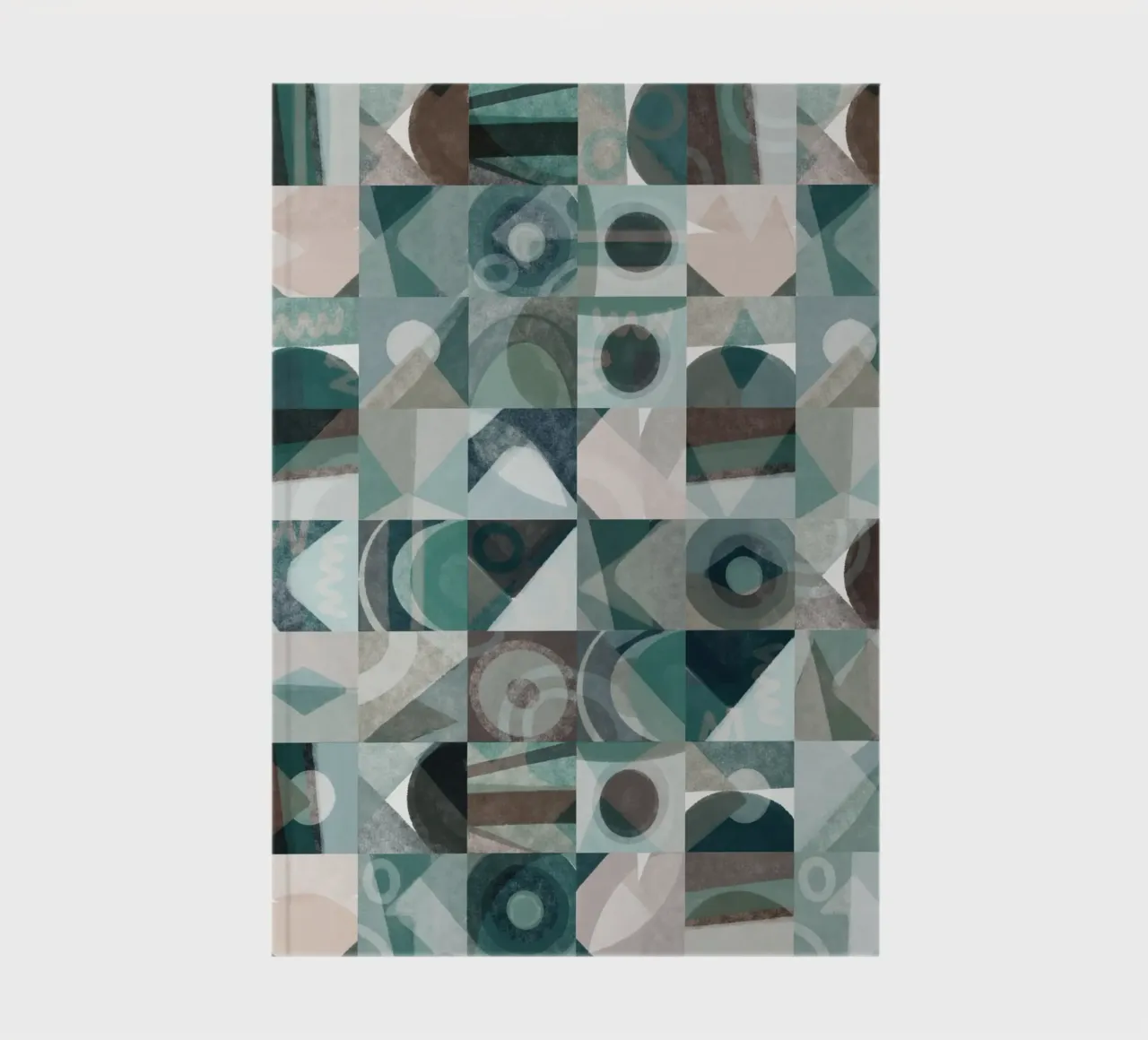 Tiled geometric design 06 notebook by Little Dean