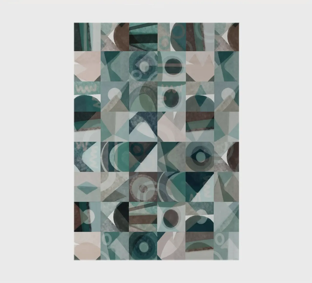 Tiled geometric design 06 notebook by Little Dean