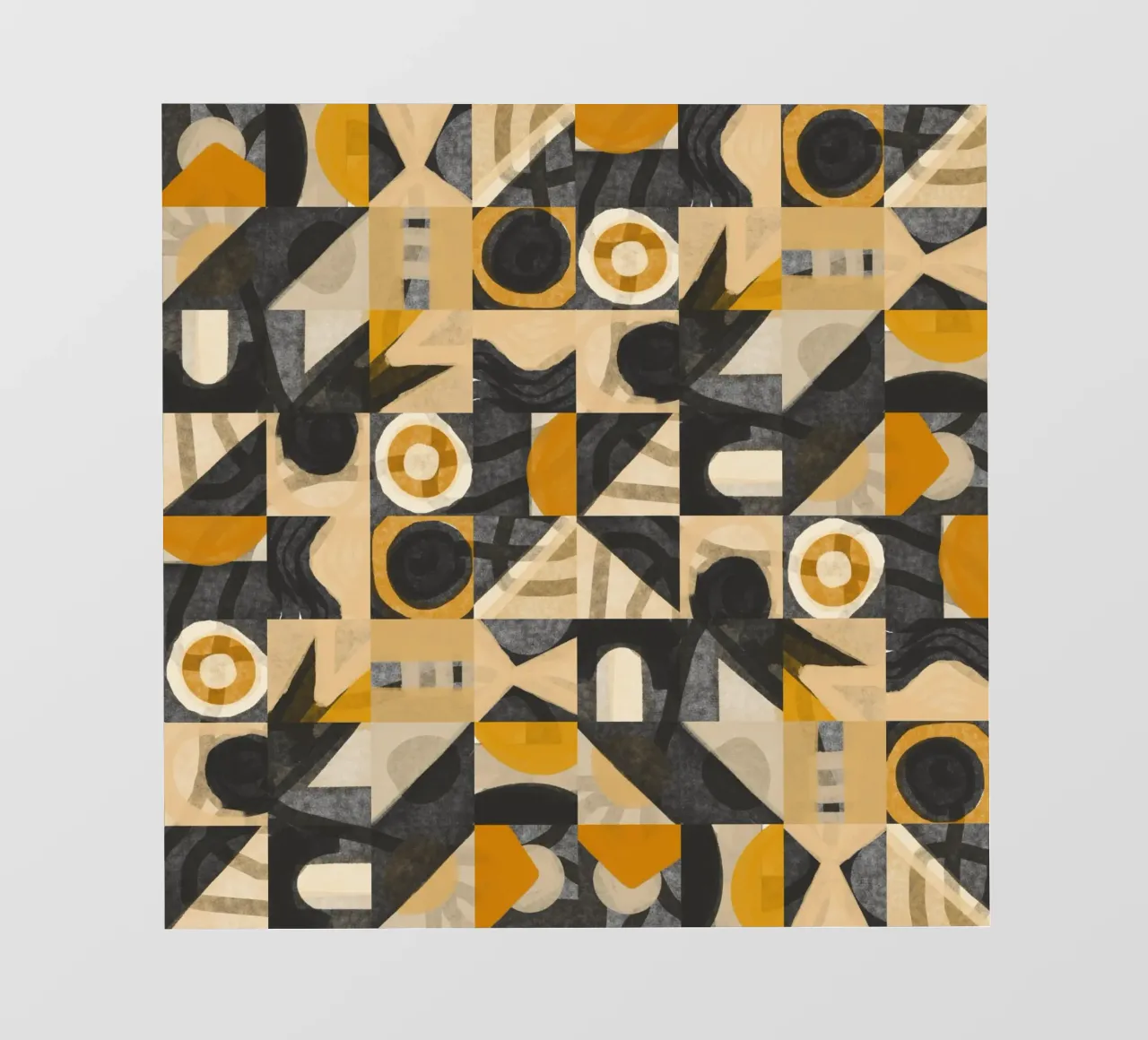 Disegno geometrico a piastrelle 07 telo in pvc da Little Dean
