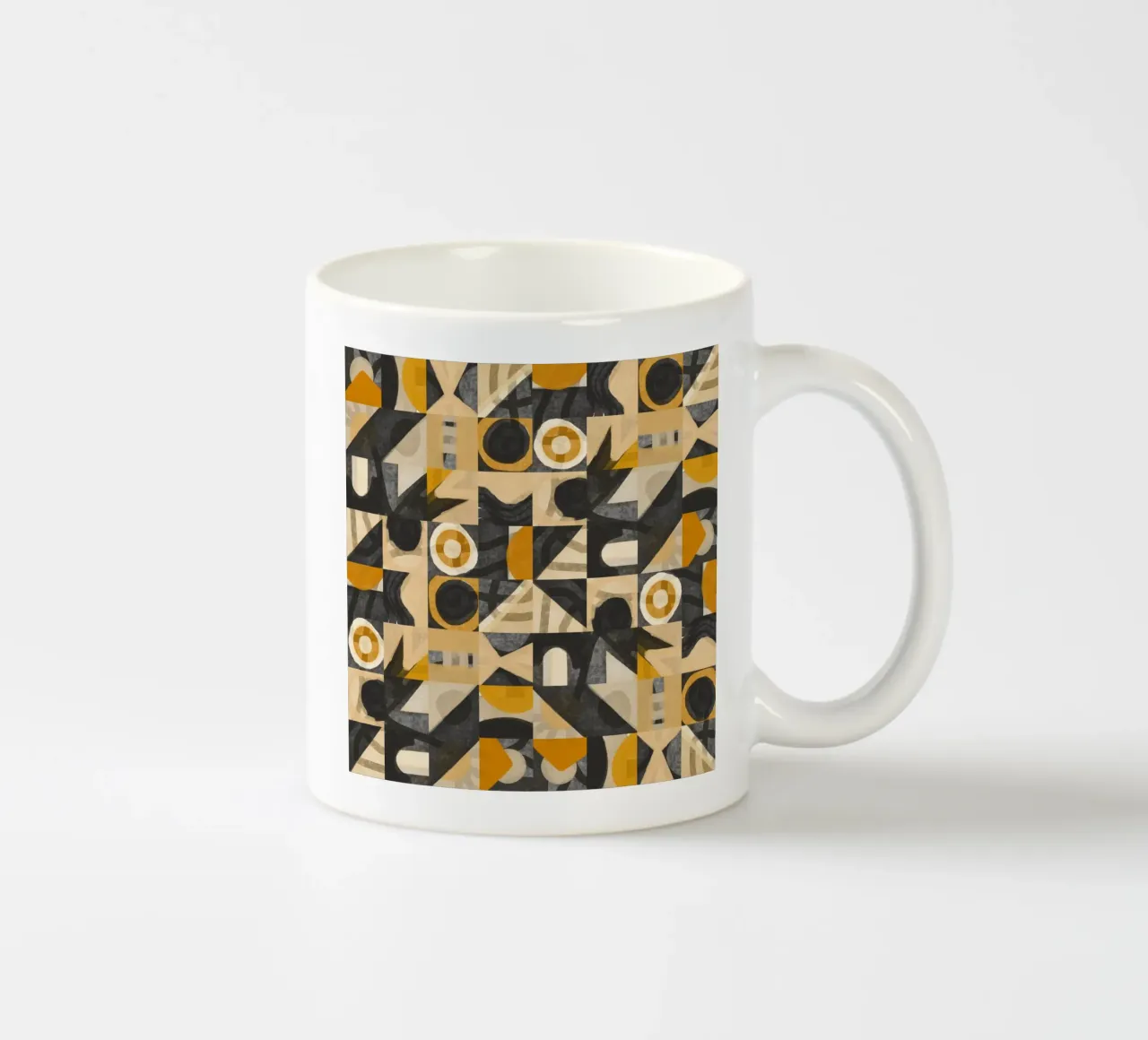 Disegno geometrico a piastrelle 07 tazza in ceramica da Little Dean
