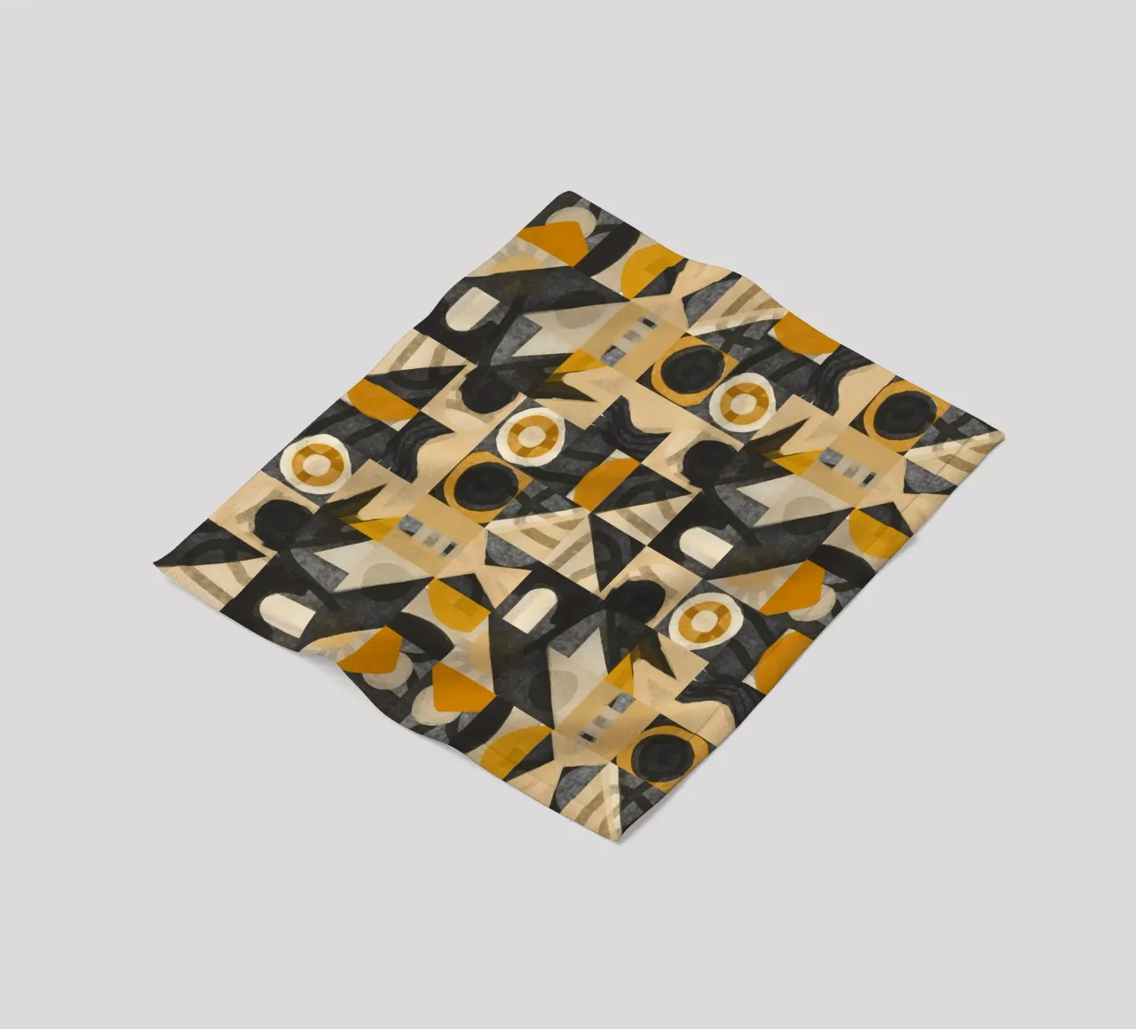 Disegno geometrico a piastrelle 07 coperta in pile da Little Dean