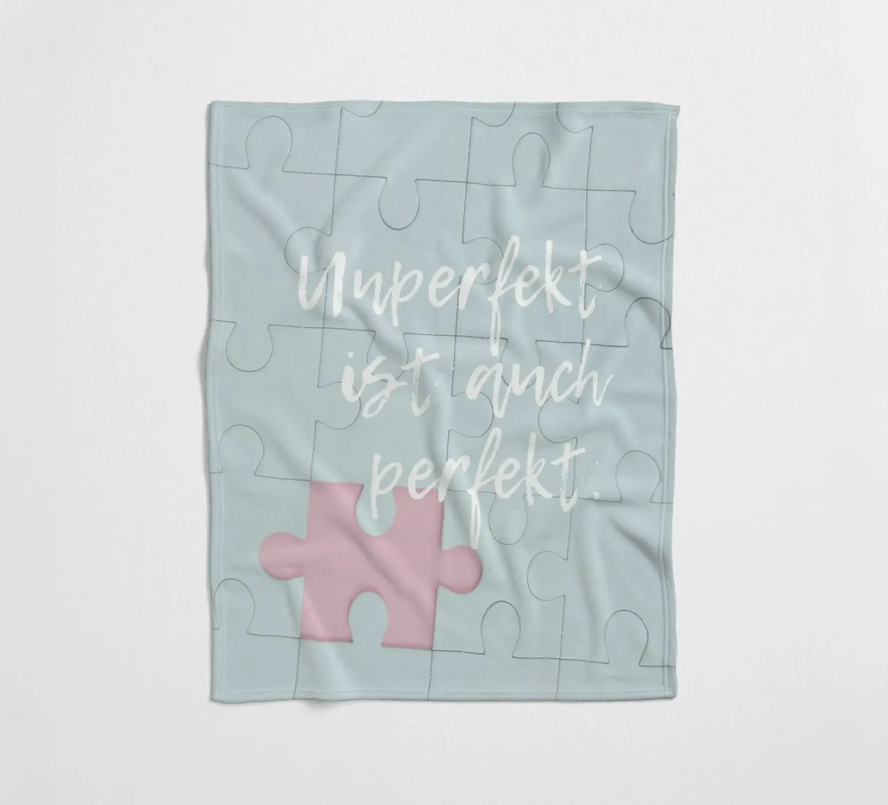 UNPERFEKT IST AUCH PERFEKT coperta in pile da Einfach Uebel