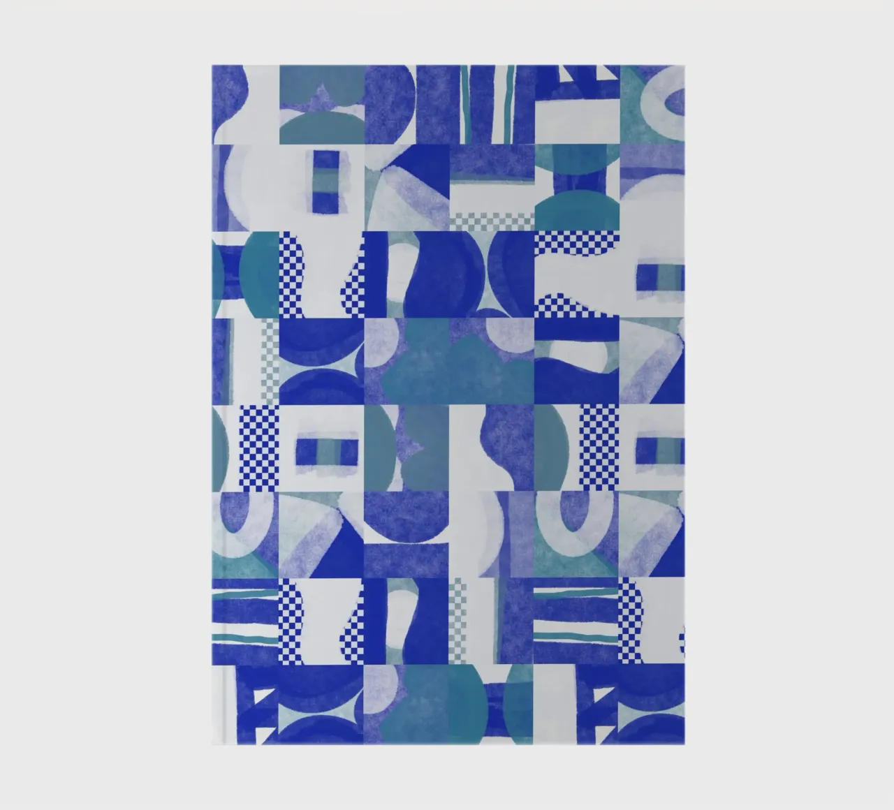 Tiled geometric design 09 notebook by Little Dean