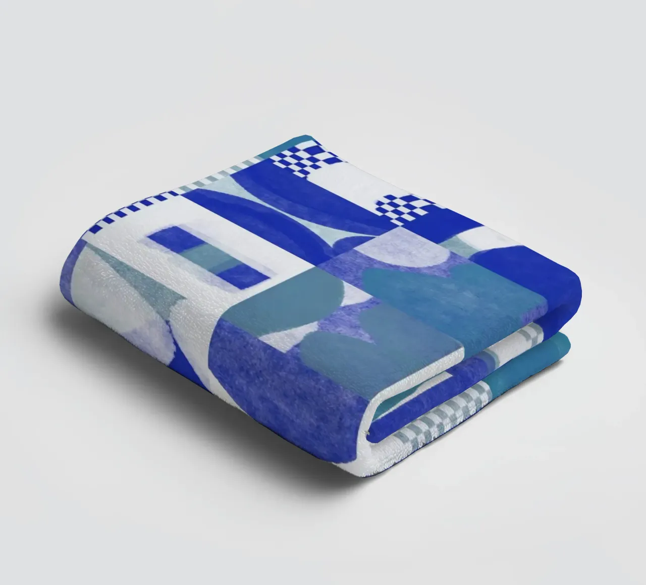 Tiled geometric design 09 towel by Little Dean