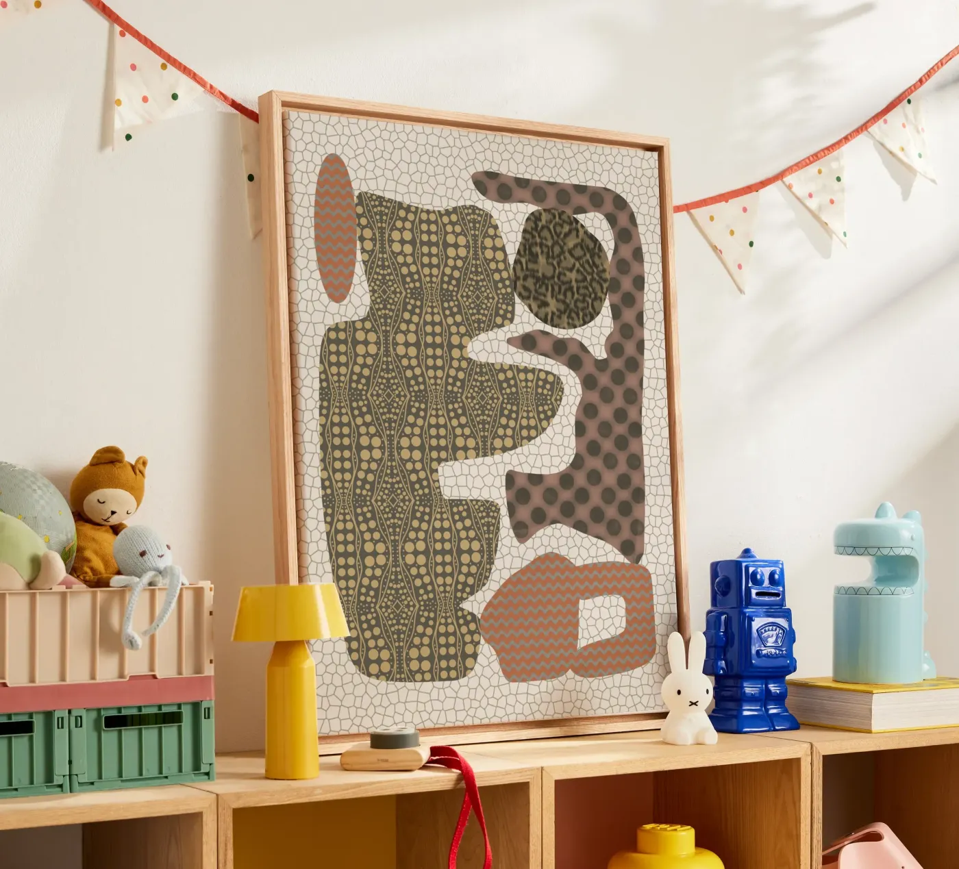 Patterned cut out 02 canvas by Little Dean