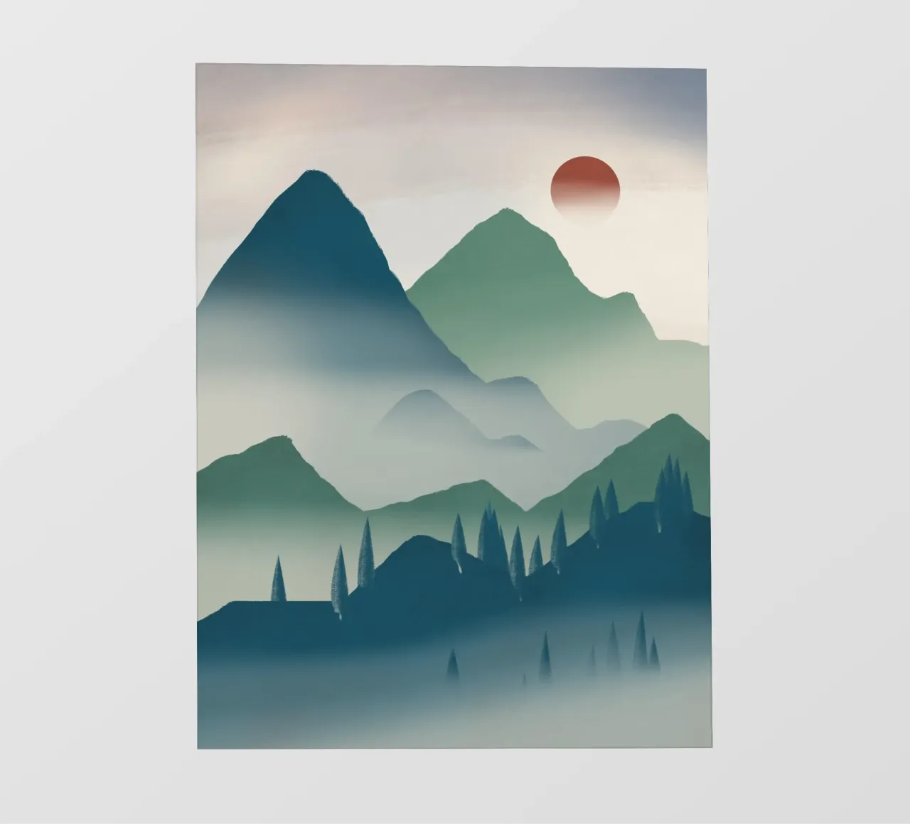 Paesaggio di serenità telo in pvc da Little Dean