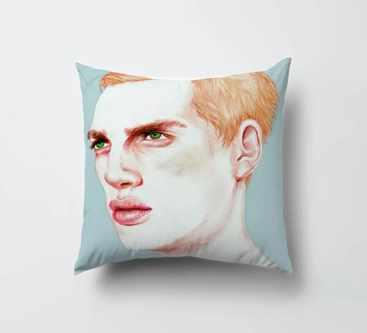 Boy Bruised decorative cushion by Laura O'Connor