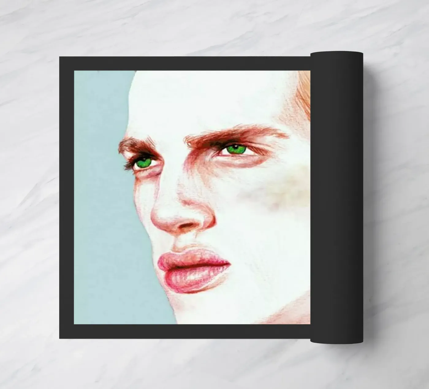 Boy Bruised Fußmatte von Laura O'Connor