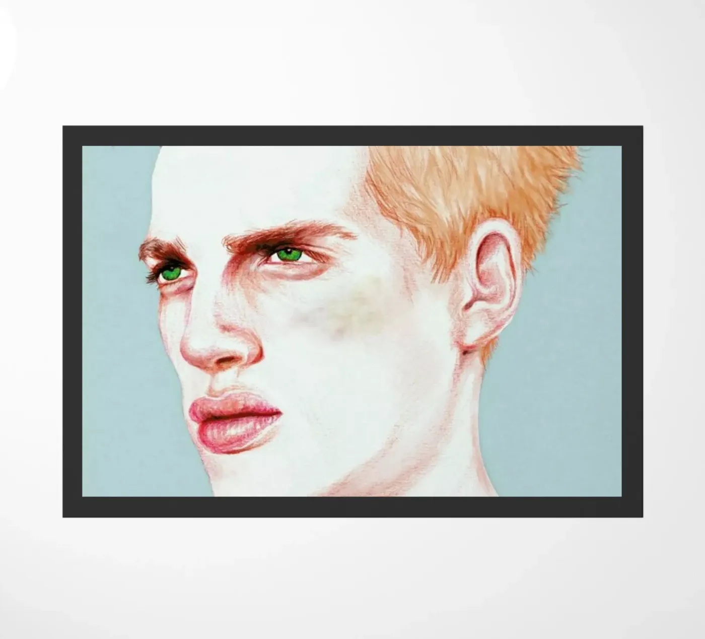 Boy Bruised doormat by Laura O'Connor