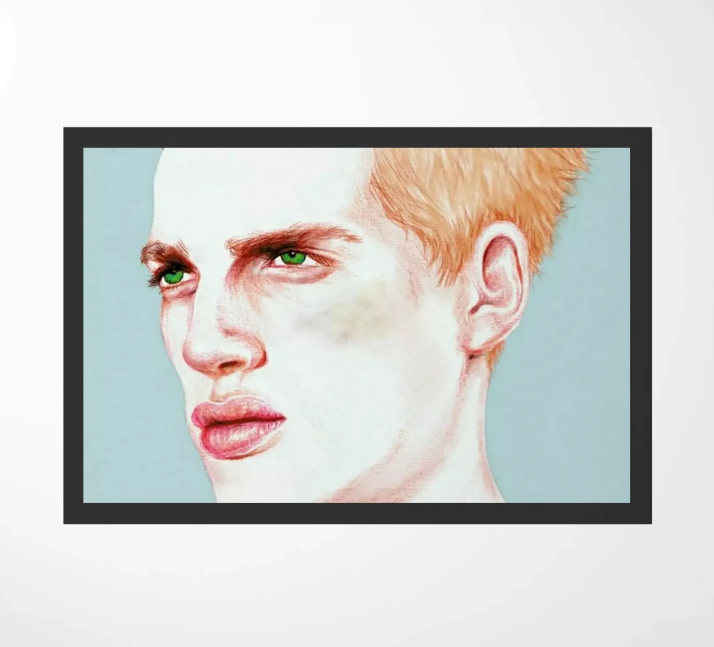 Boy Bruised Fußmatte von Laura O'Connor