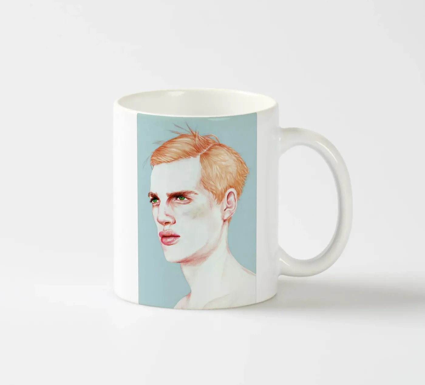 Boy Bruised ceramic mug by Laura O'Connor
