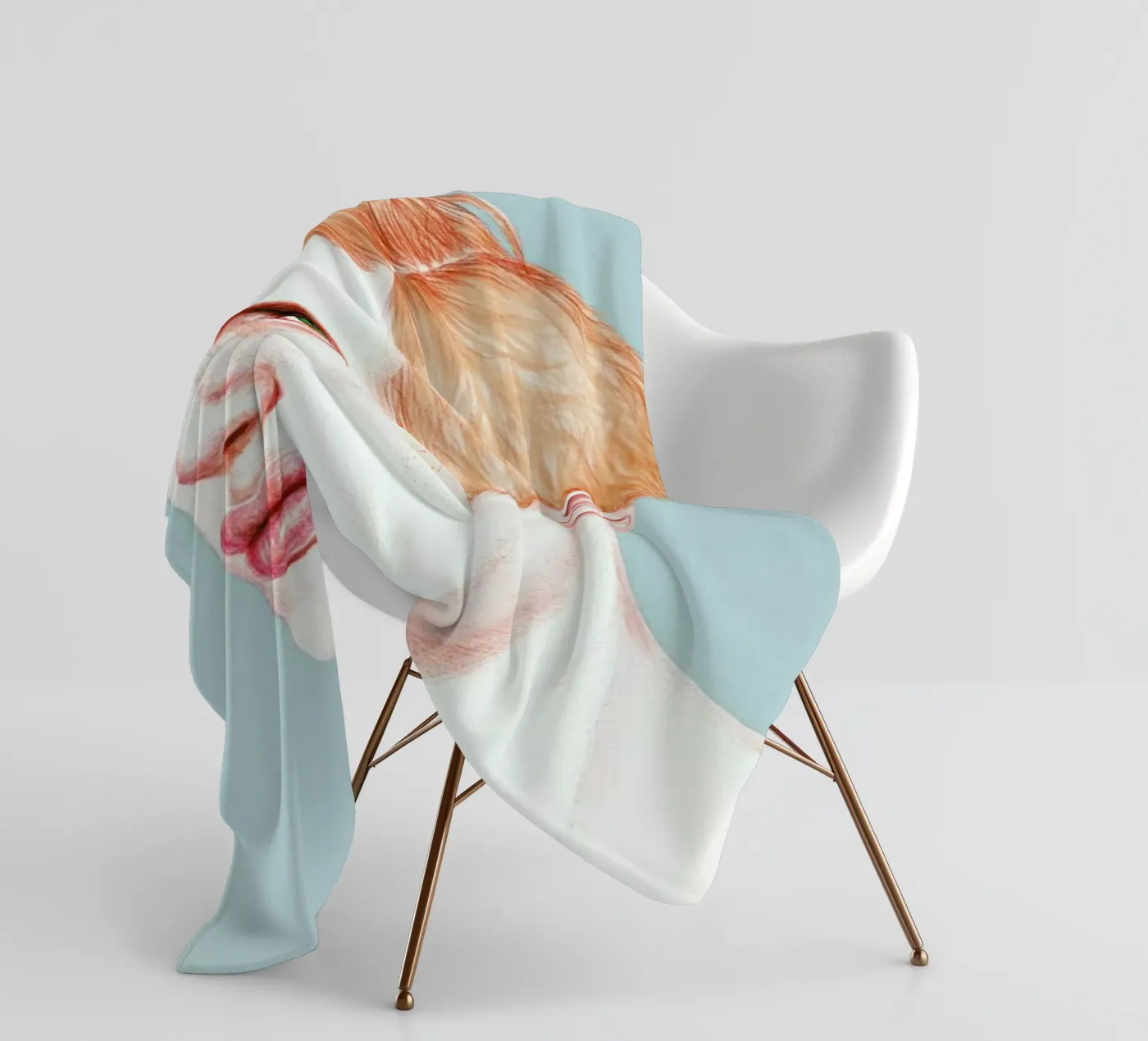 Boy Bruised fleece blanket by Laura O'Connor