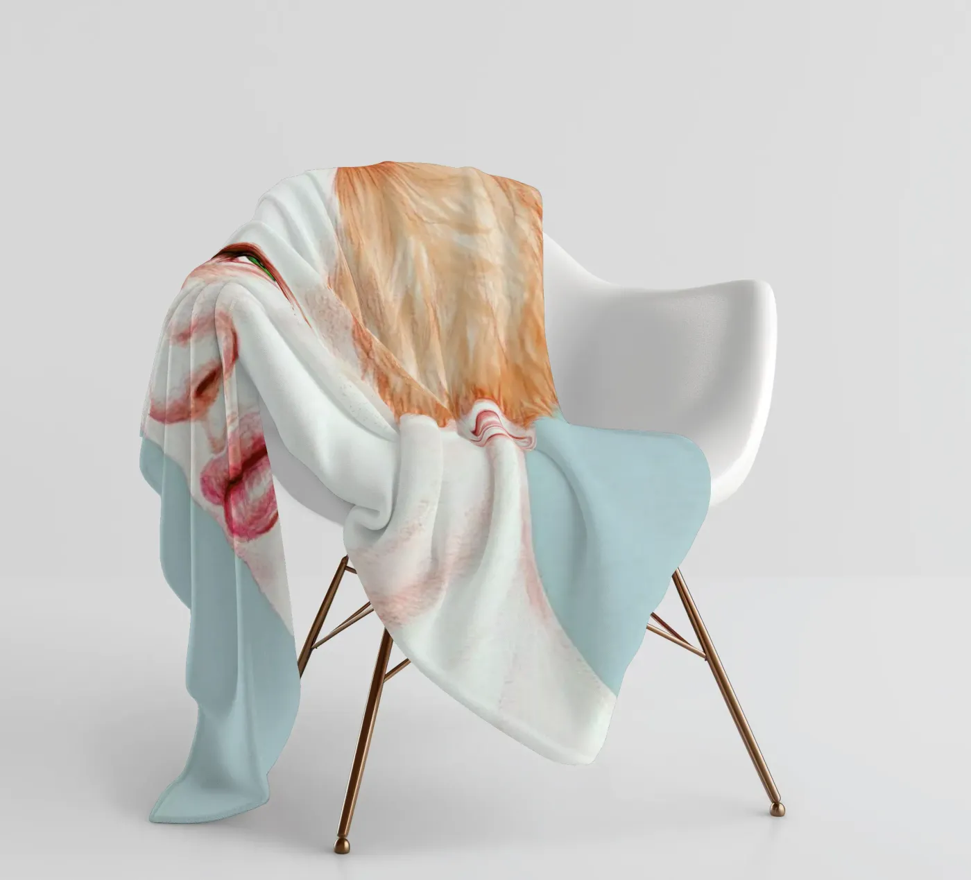 Boy Bruised fleece blanket by Laura O'Connor