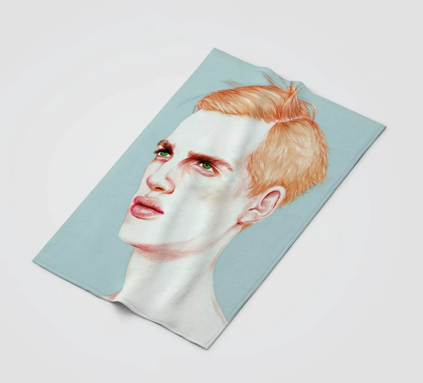Boy Bruised fleece blanket by Laura O'Connor
