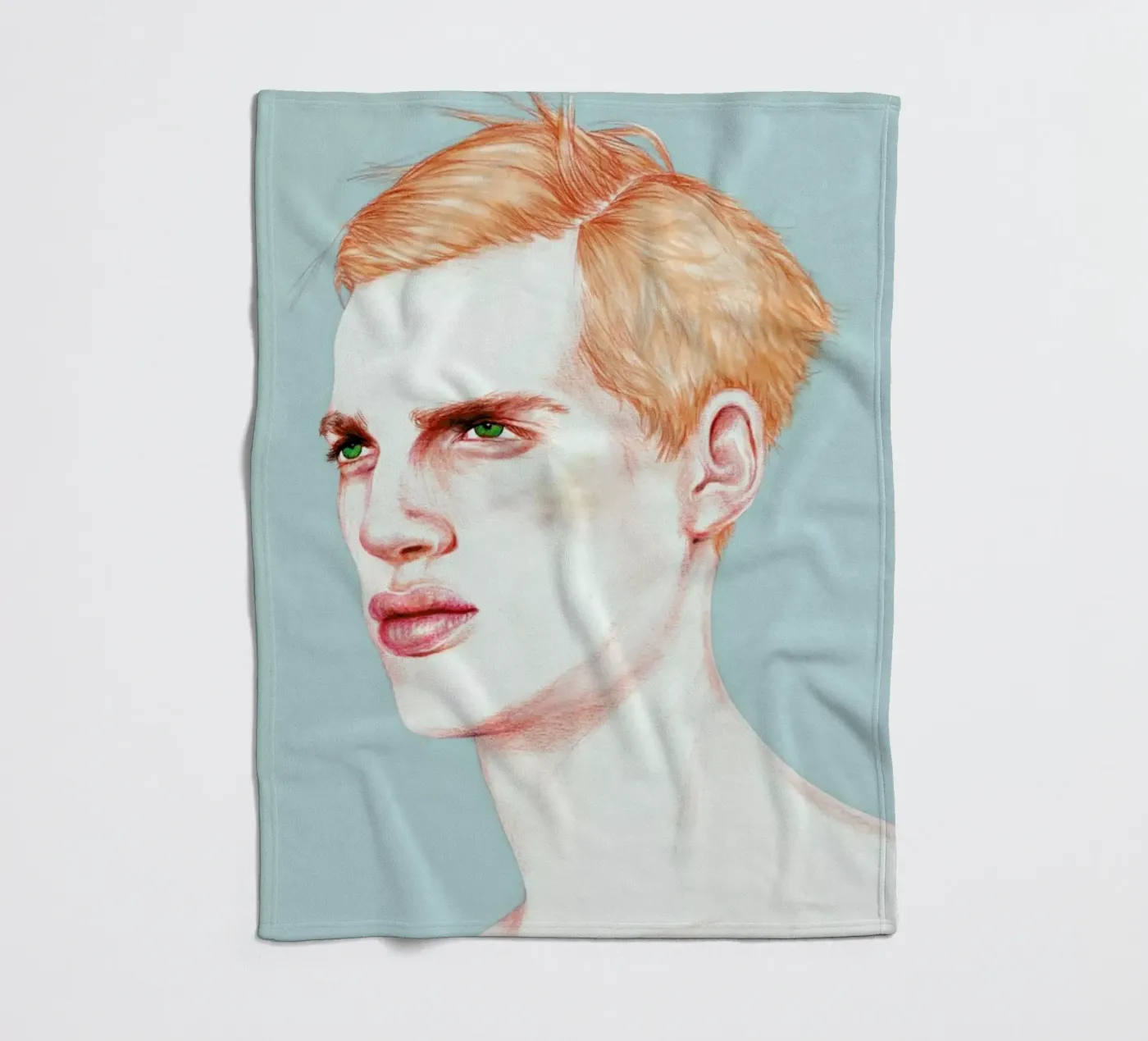 Boy Bruised fleece blanket by Laura O'Connor