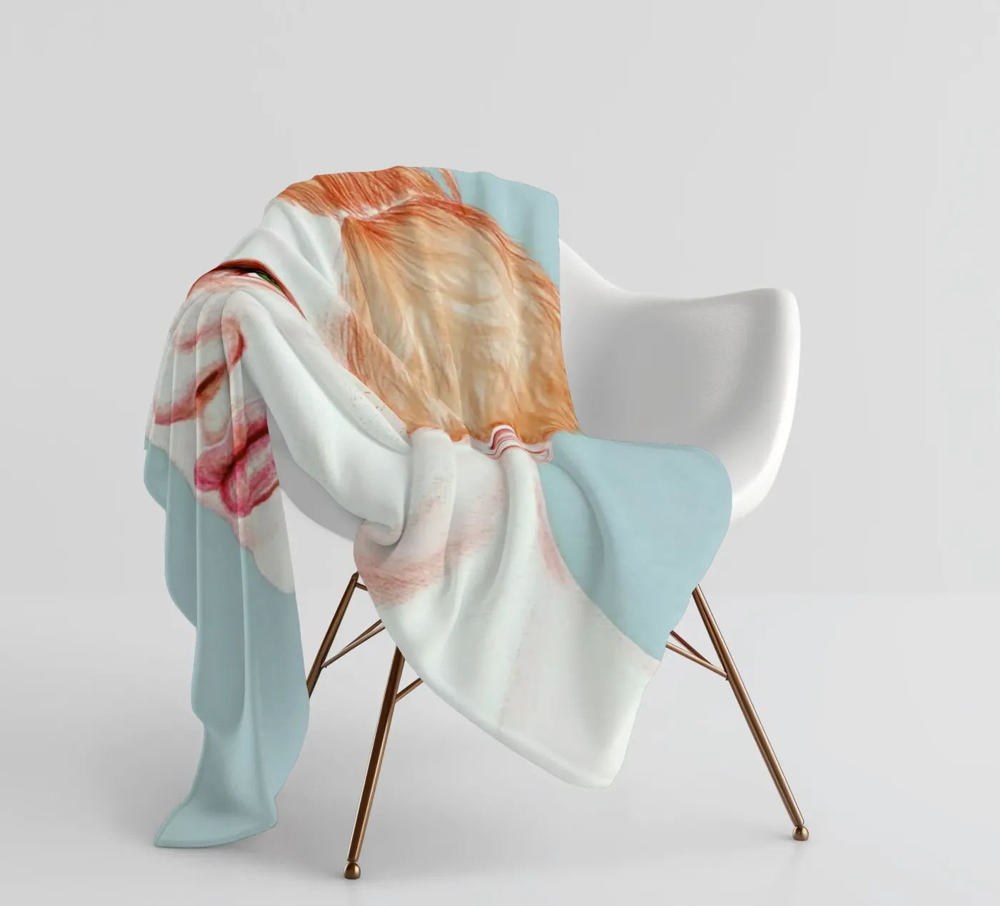 Boy Bruised fleece blanket by Laura O'Connor