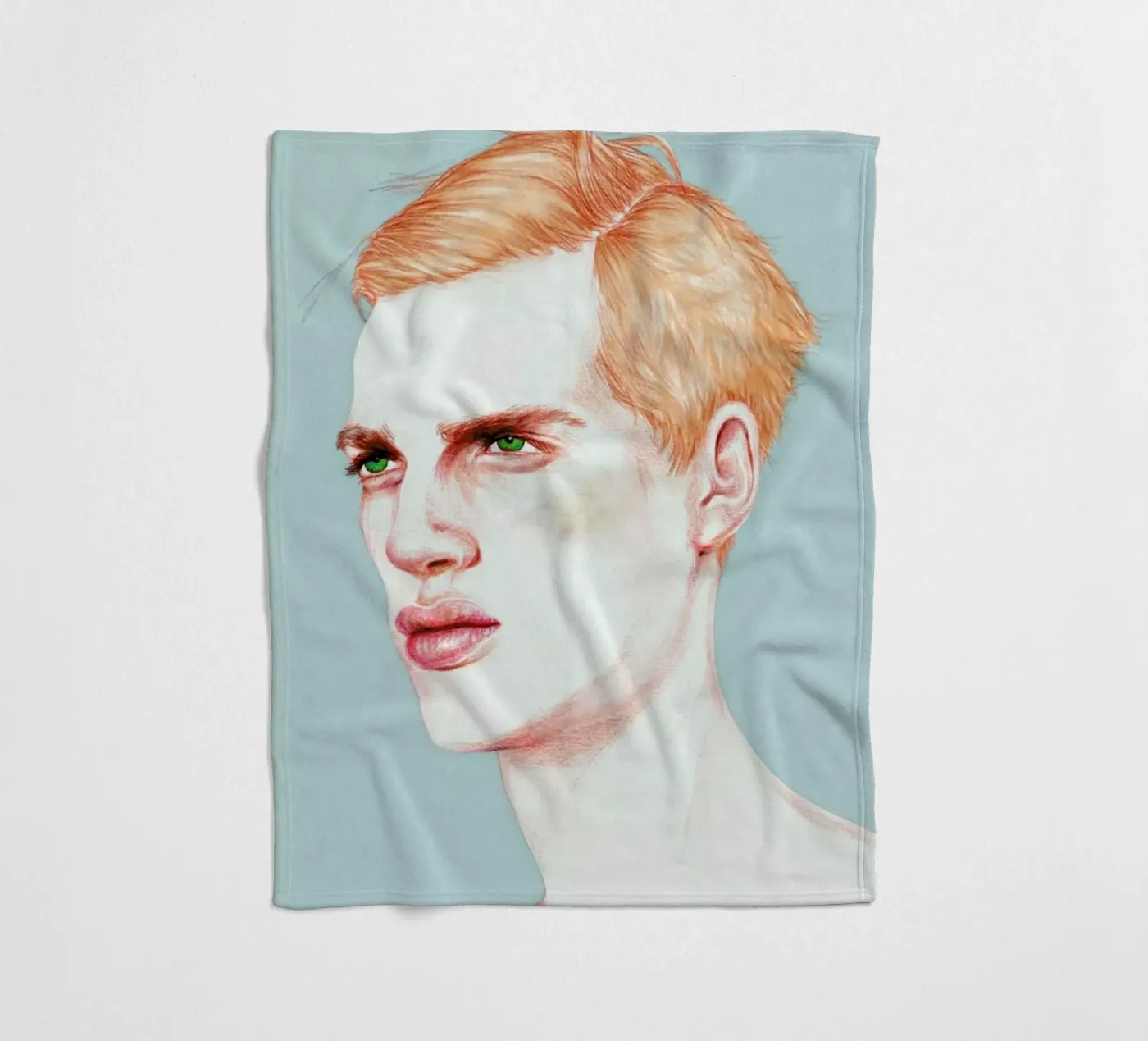 Boy Bruised fleece blanket by Laura O'Connor