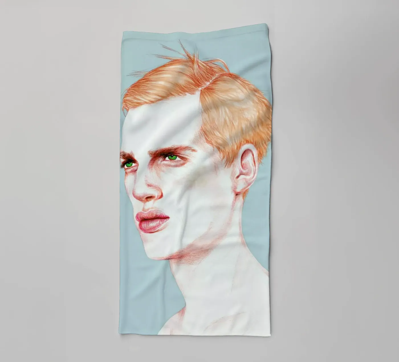Boy Bruised towel by Laura O'Connor