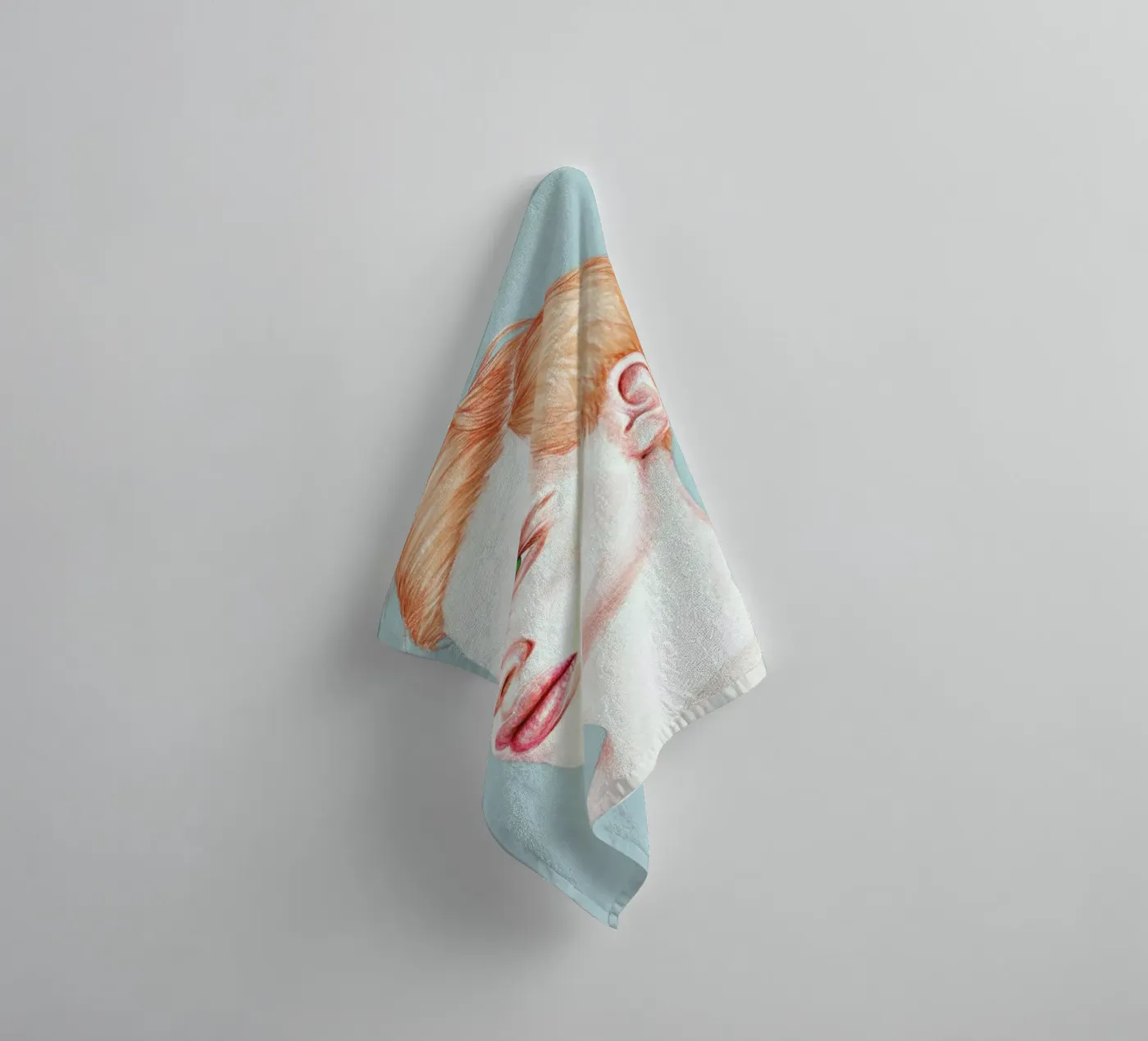 Boy Bruised towel by Laura O'Connor