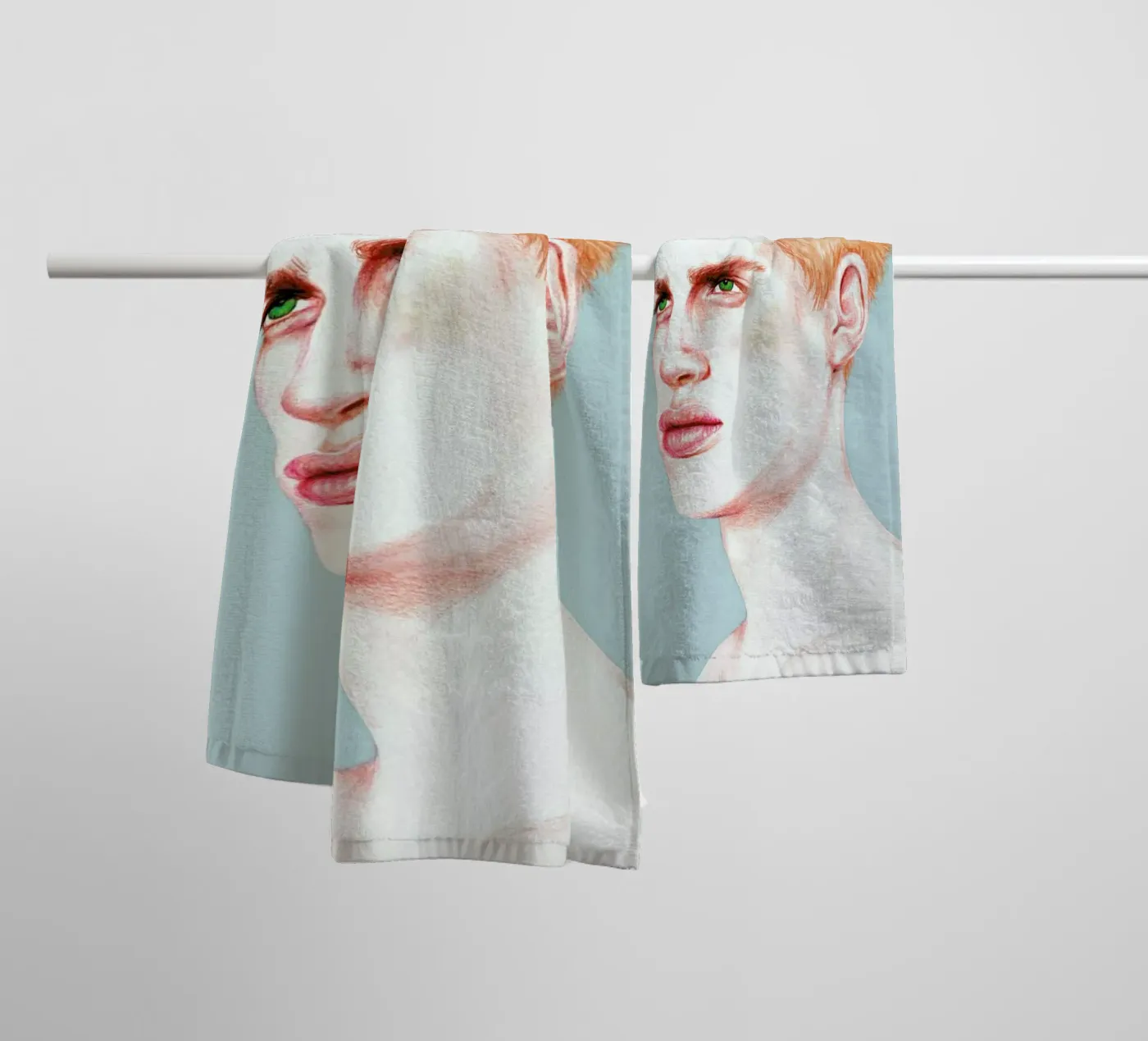 Boy Bruised towel by Laura O'Connor