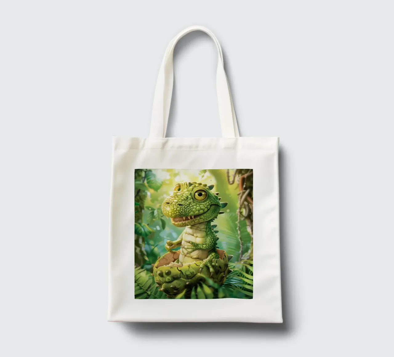 Cova di un cucciolo di alligatore felice borsa in juta da DesignDoodle