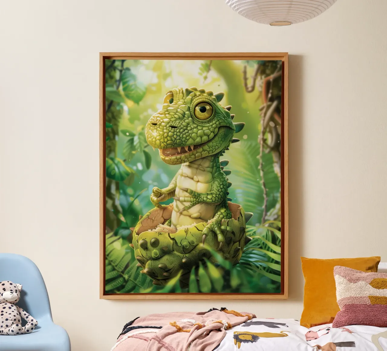 Cova di un cucciolo di alligatore felice tela da DesignDoodle