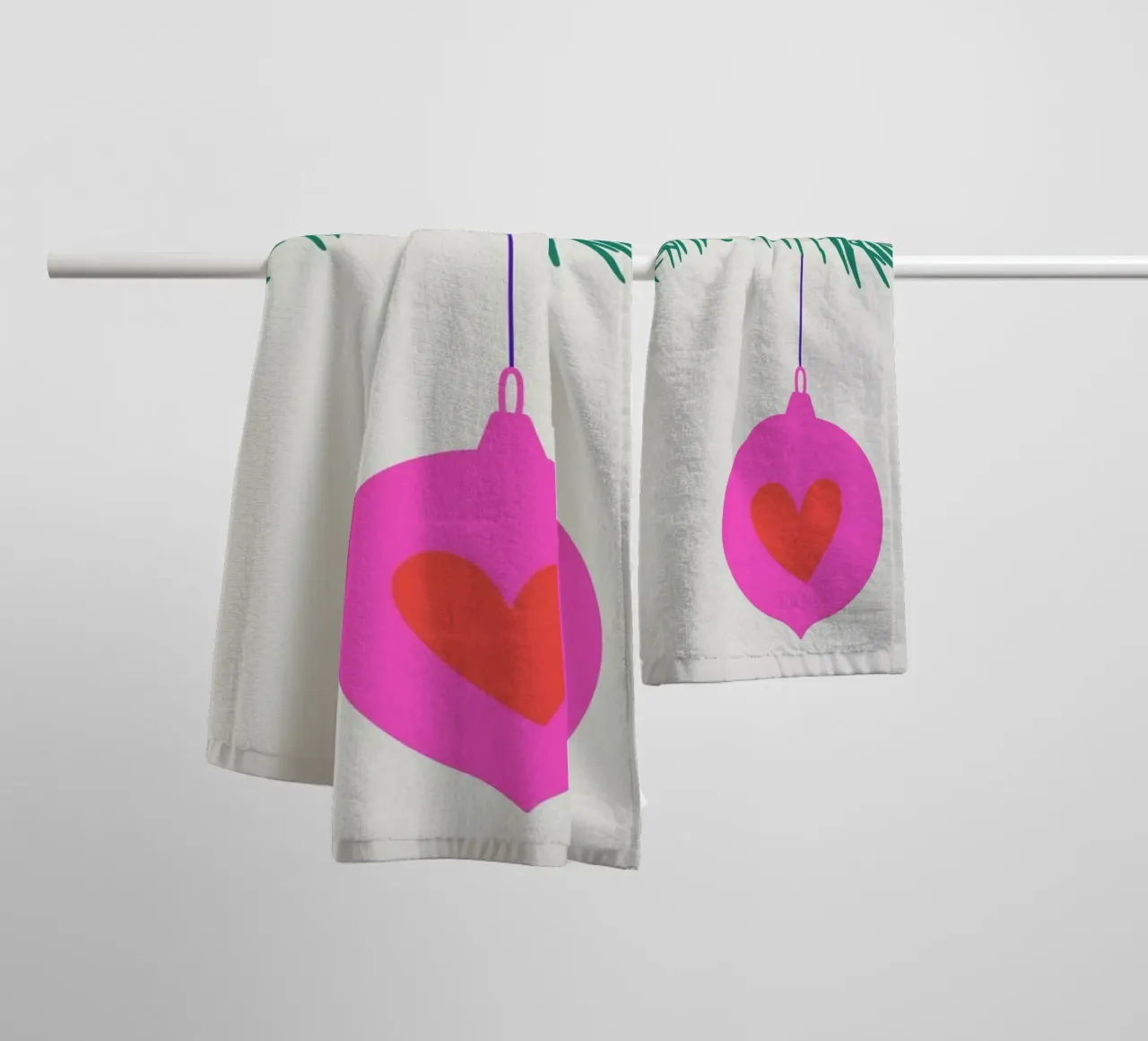 Merry Christmas To You towel by Kubistika