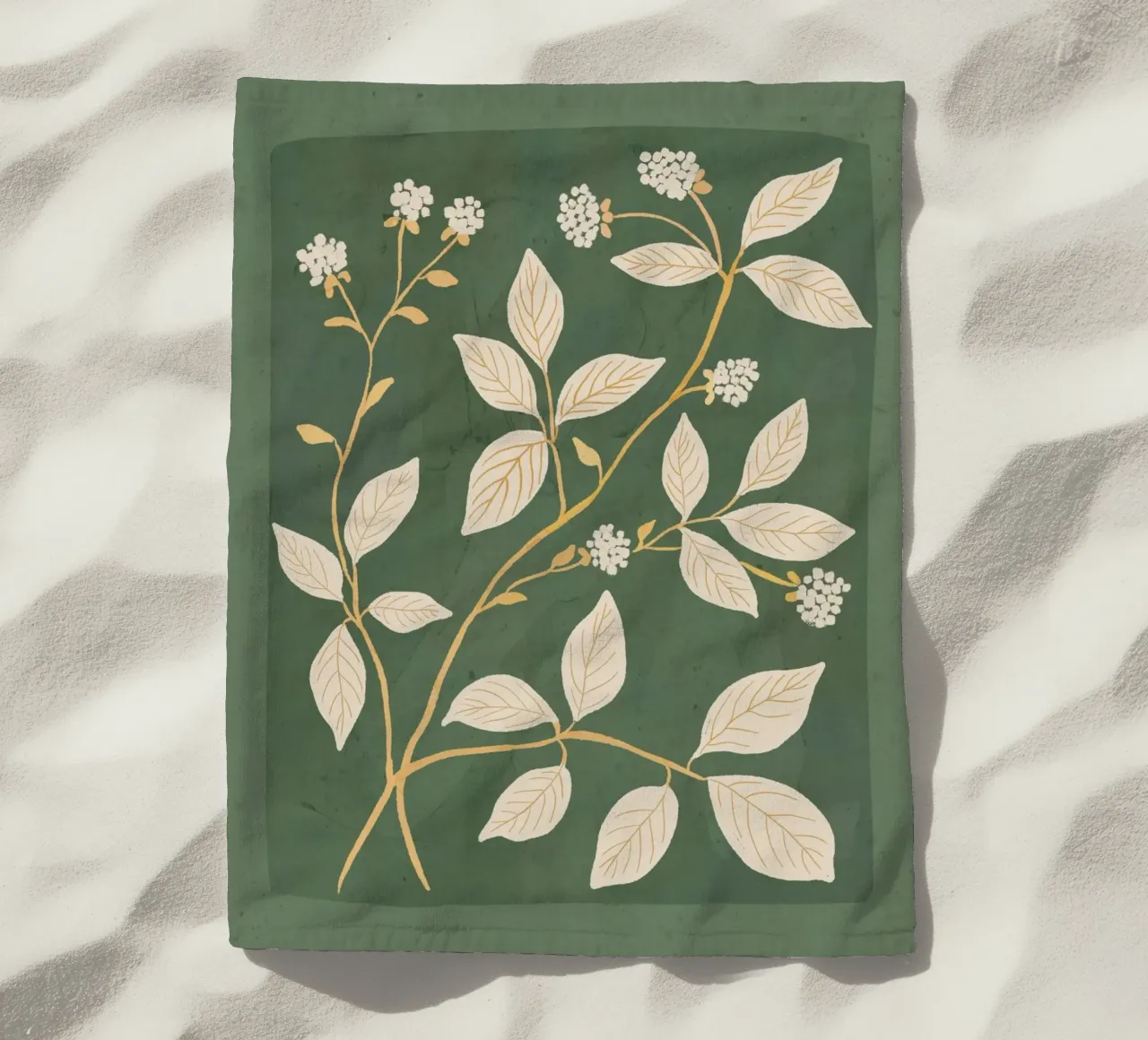 Rami in fiore telo mare da ThingDesign