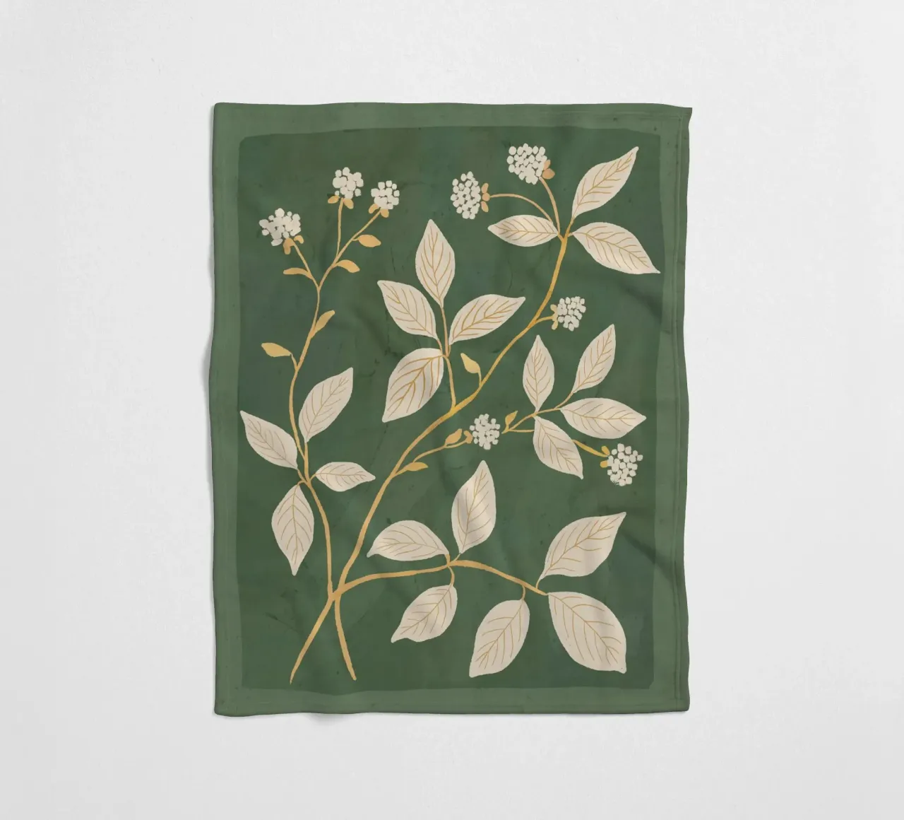 Rami in fiore coperta in pile da ThingDesign