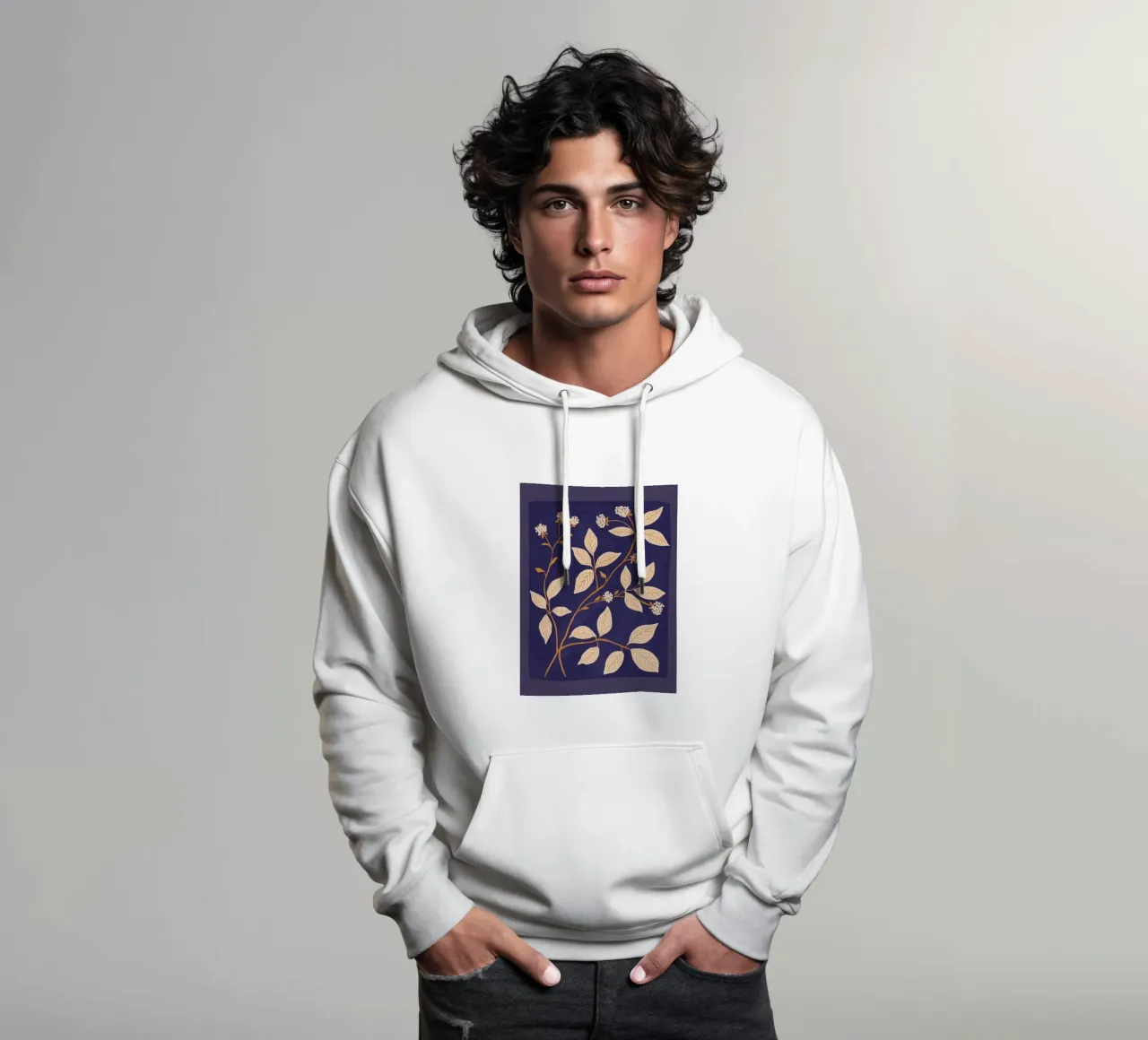 Rami in fiore 2 felpa con cappuccio da ThingDesign
