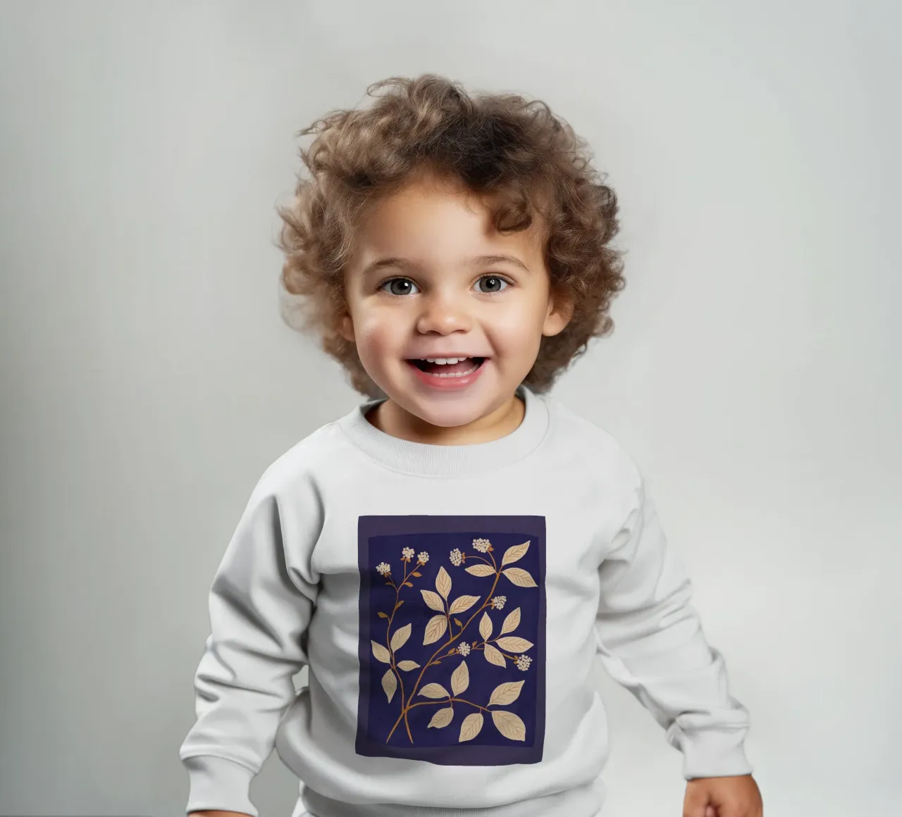 Rami in fiore 2 felpa neonato da ThingDesign