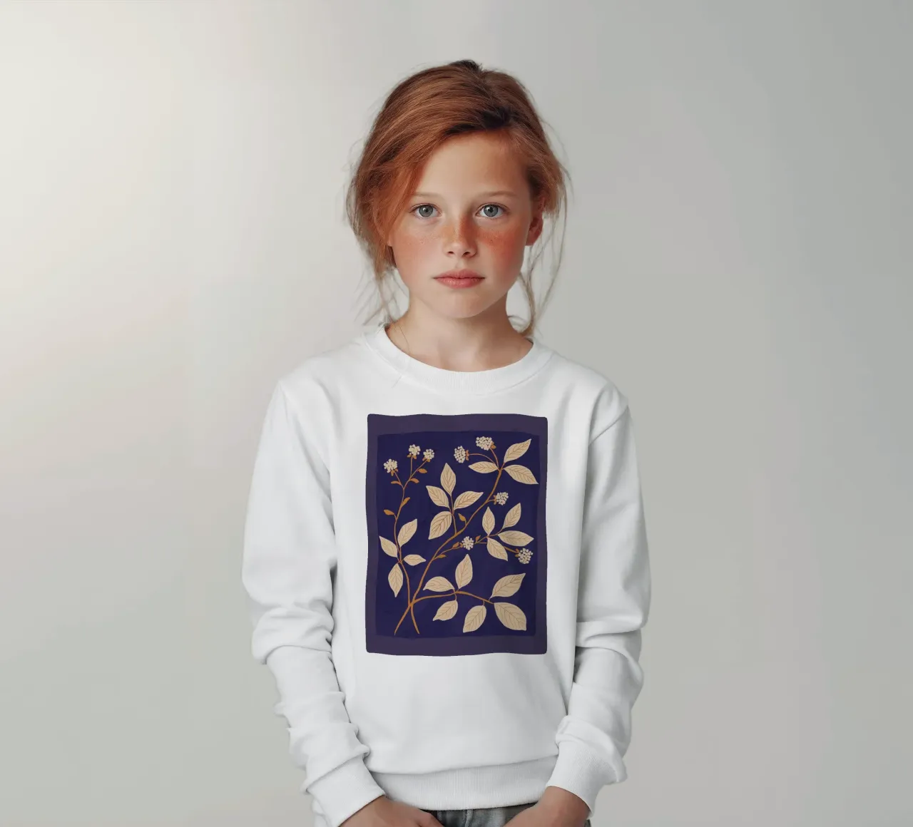 Rami in fiore 2 felpa bambino da ThingDesign