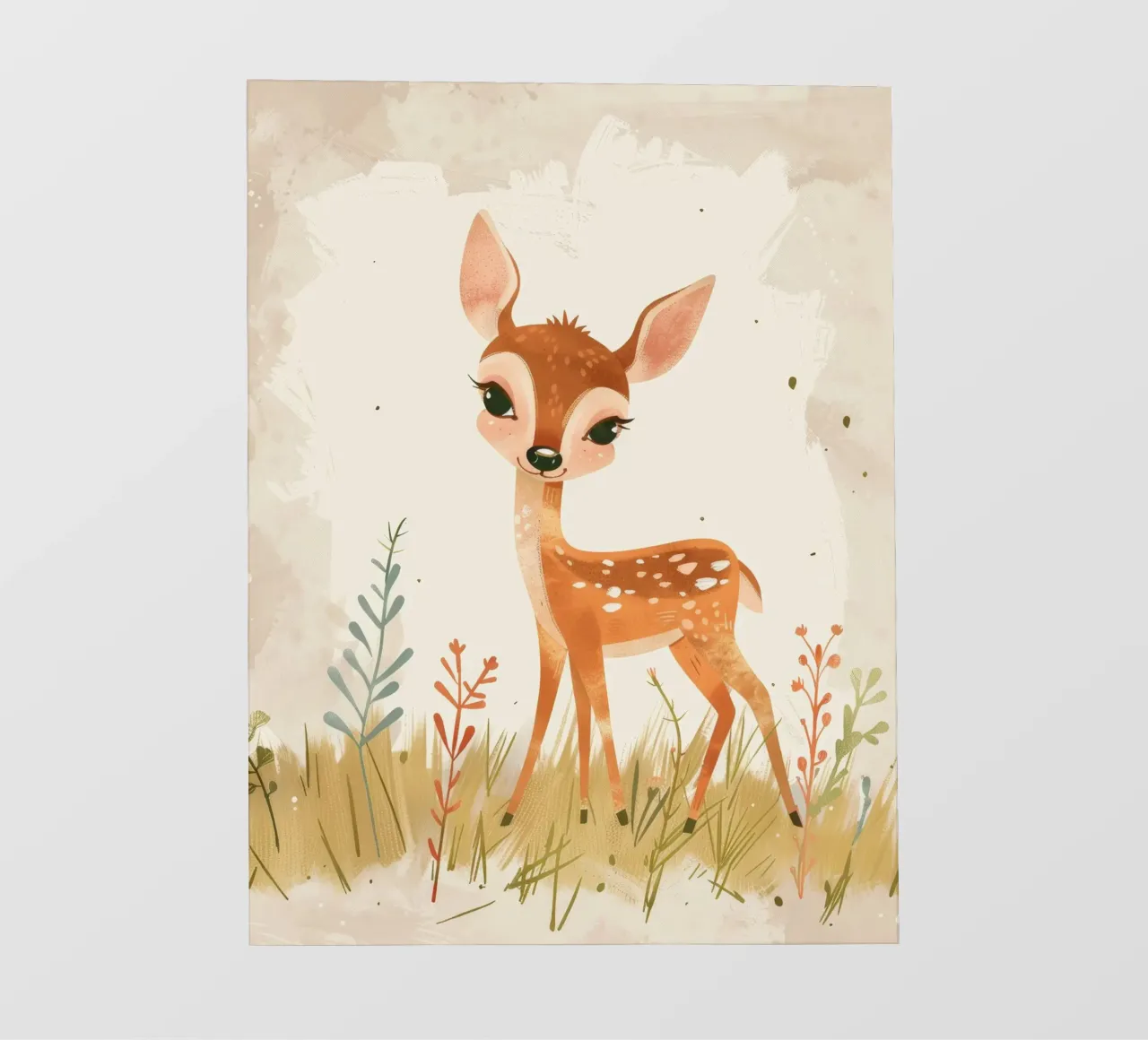 Charming Fawn in the Meadow backlit film by DesignDoodle