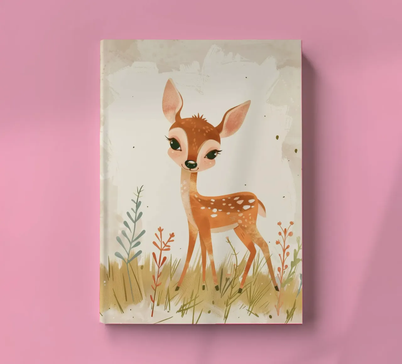 Charmant fauve dans le pré carnet de notes de DesignDoodle