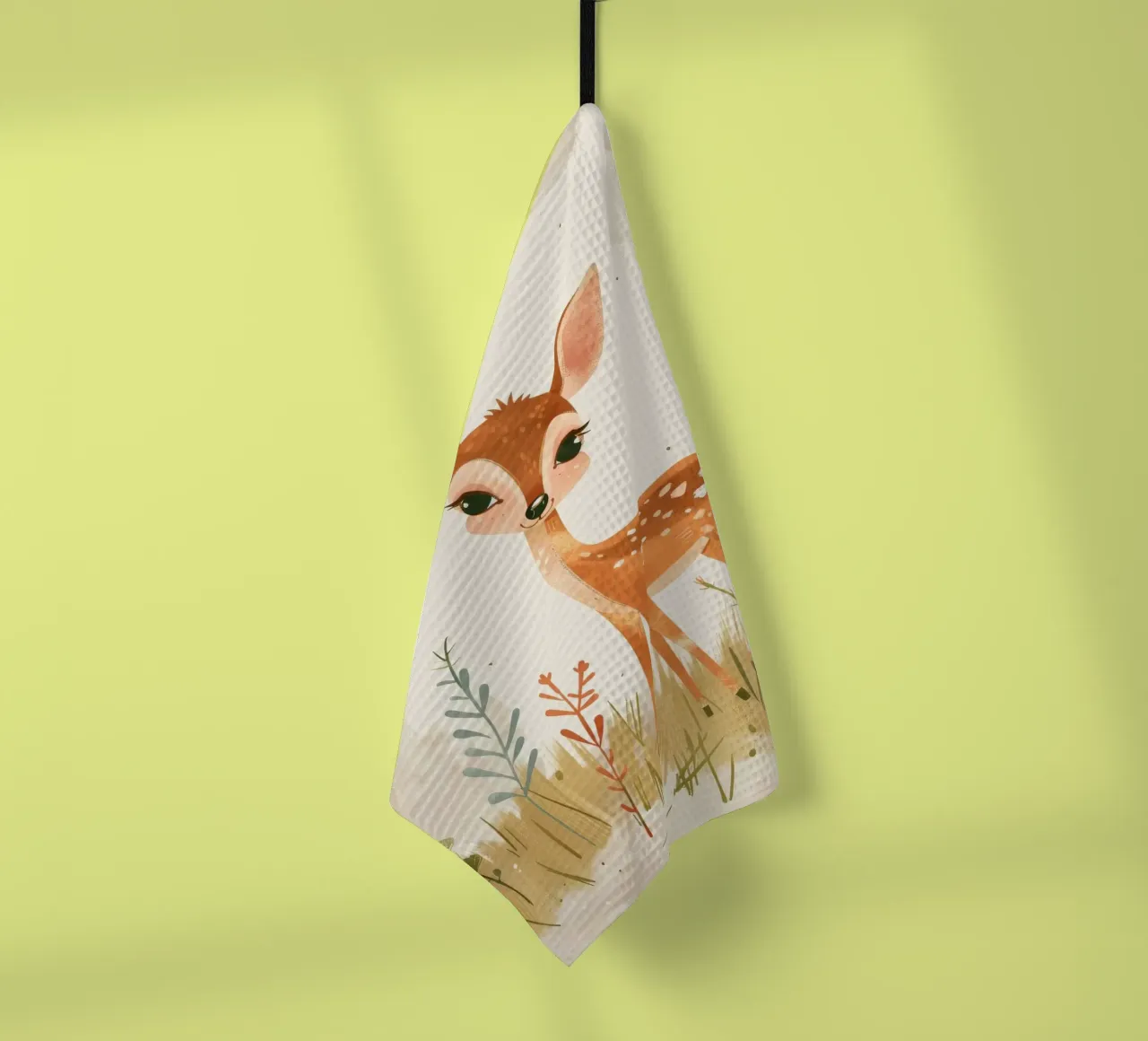 Charmant fauve dans le pré torchon de DesignDoodle
