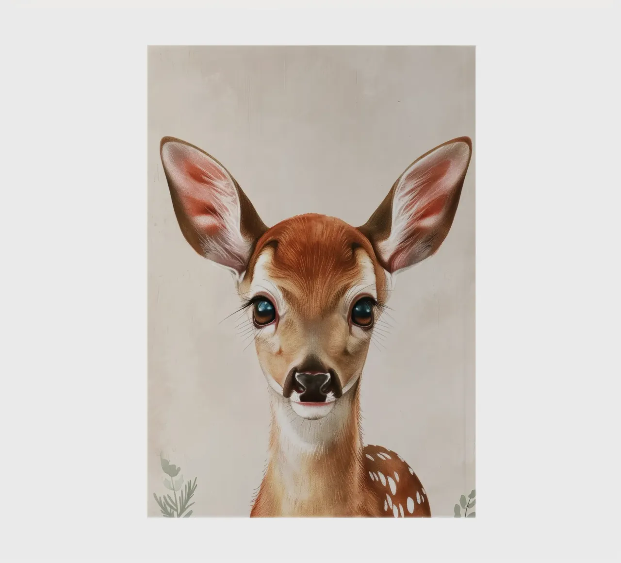Portrait d'un gentil fauve aux grands yeux carnet de notes de DesignDoodle