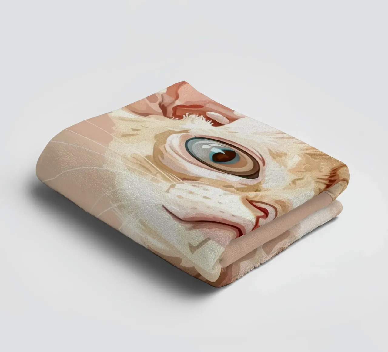 Sereno gatto Devon Rex con occhi chiari asciugamano da bagno da DesignDoodle