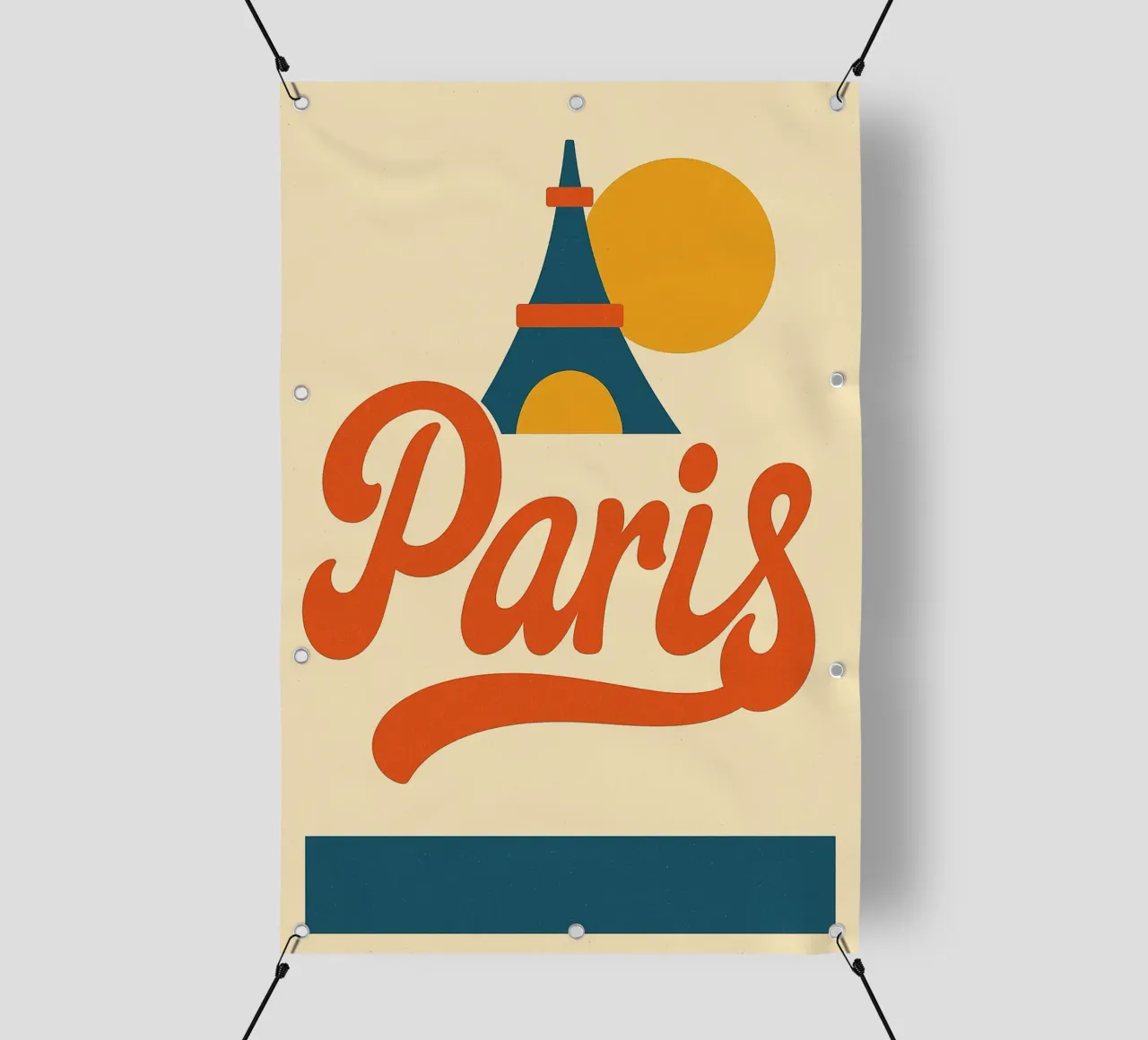 Paris retro soleil - The vintage poster pvc cover by JETLAG | affiches voyage