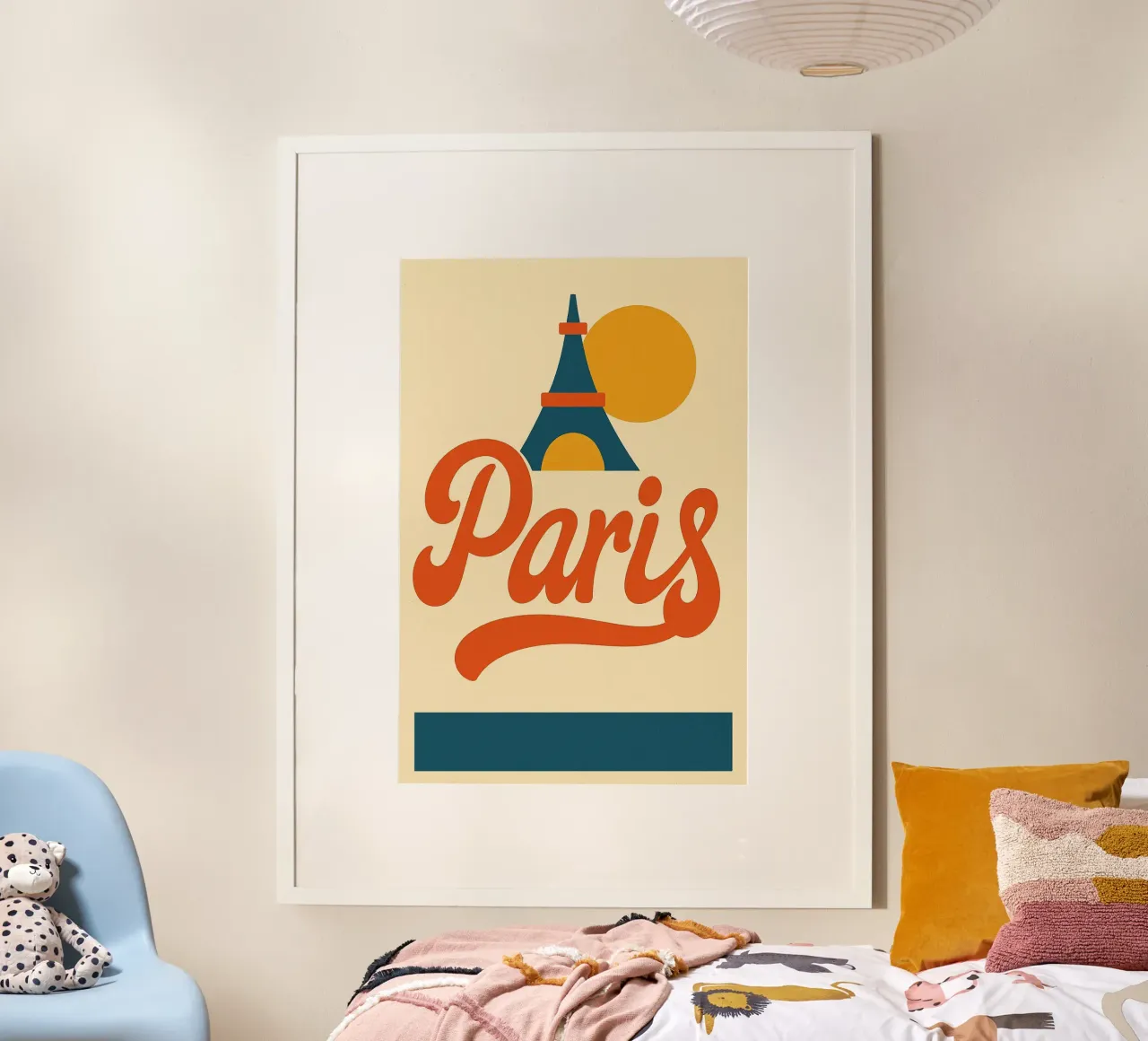 Paris rétro soleil – L'affiche vintage poster de JETLAG | affiches voyage